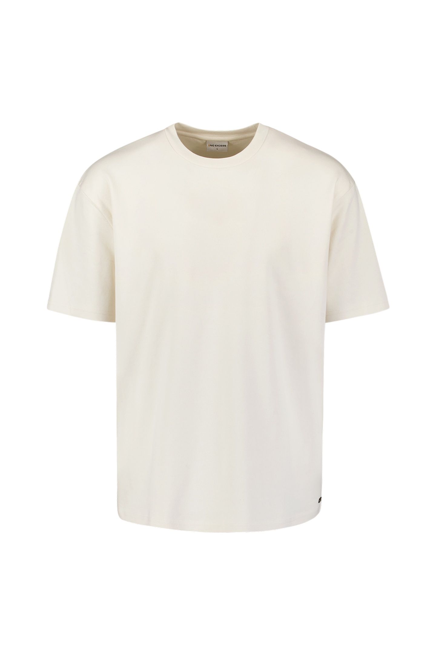T-SHIRT CREWNECK HEAVY SOLID BACK PRINT OFFWHITE 5