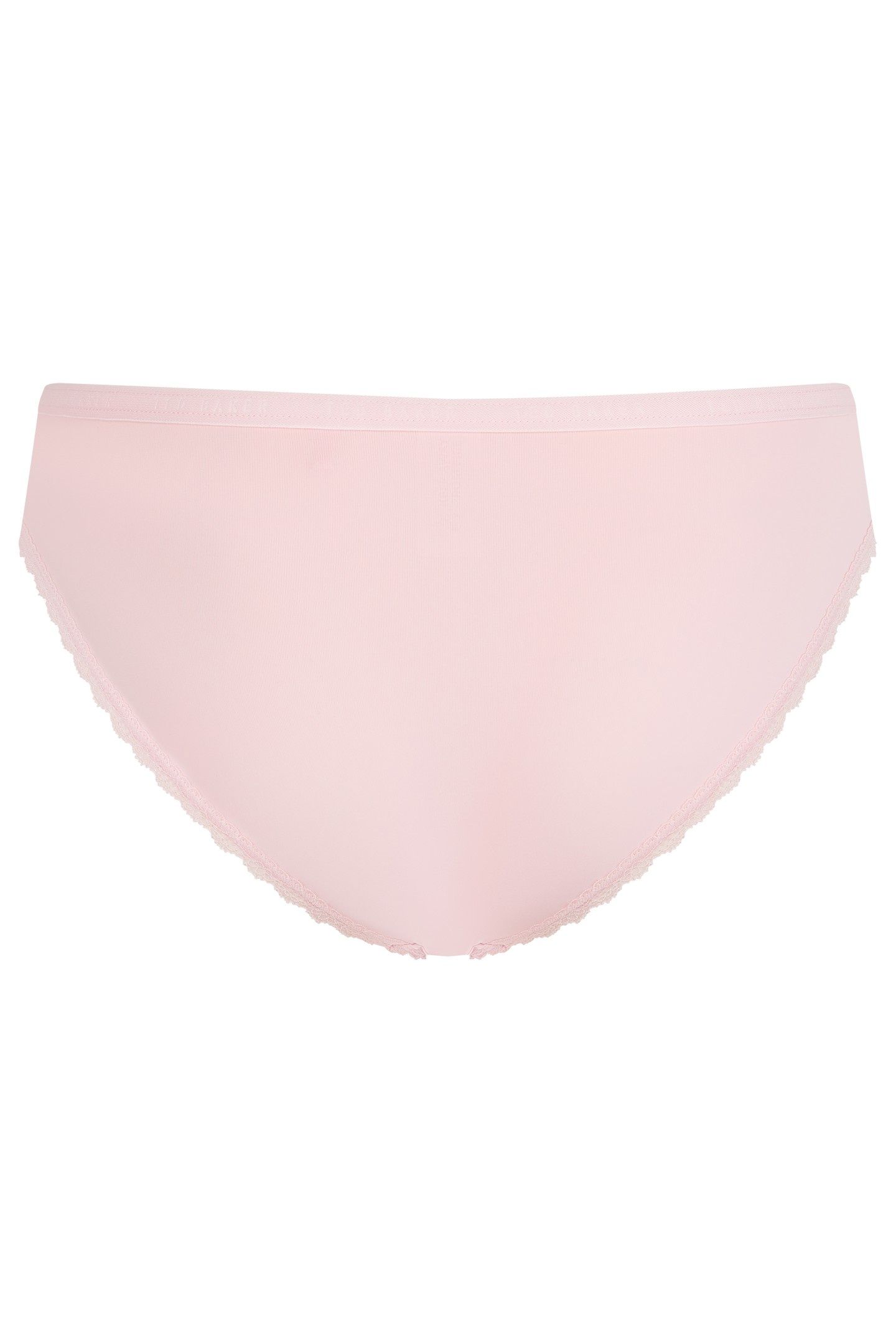 ZARIA 3PK SOLID BRIEF WITH LACE TRIM EGRET/BLUE/ALMOND 5
