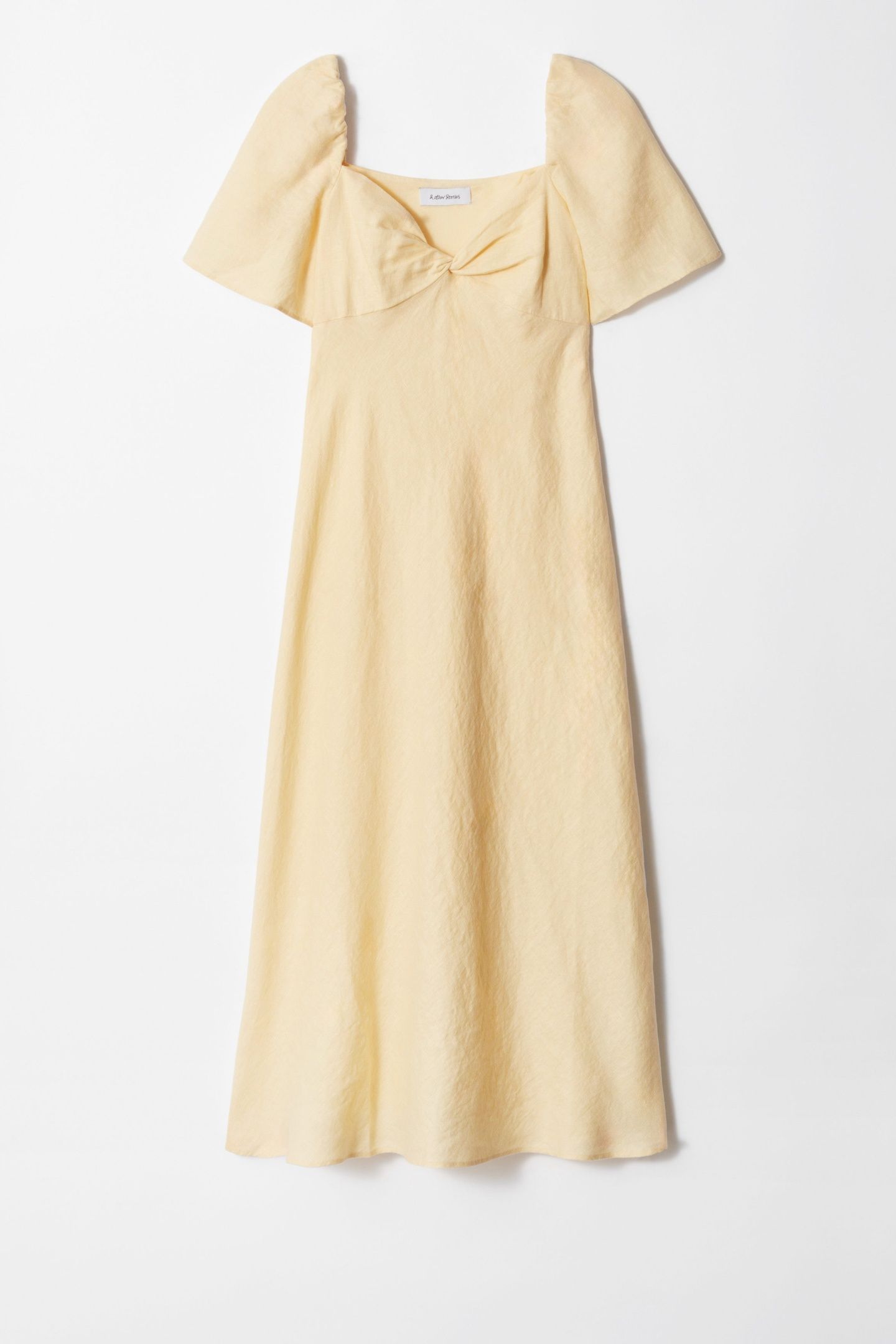 NICOLETTA LINEN DRESS YELLOW 4