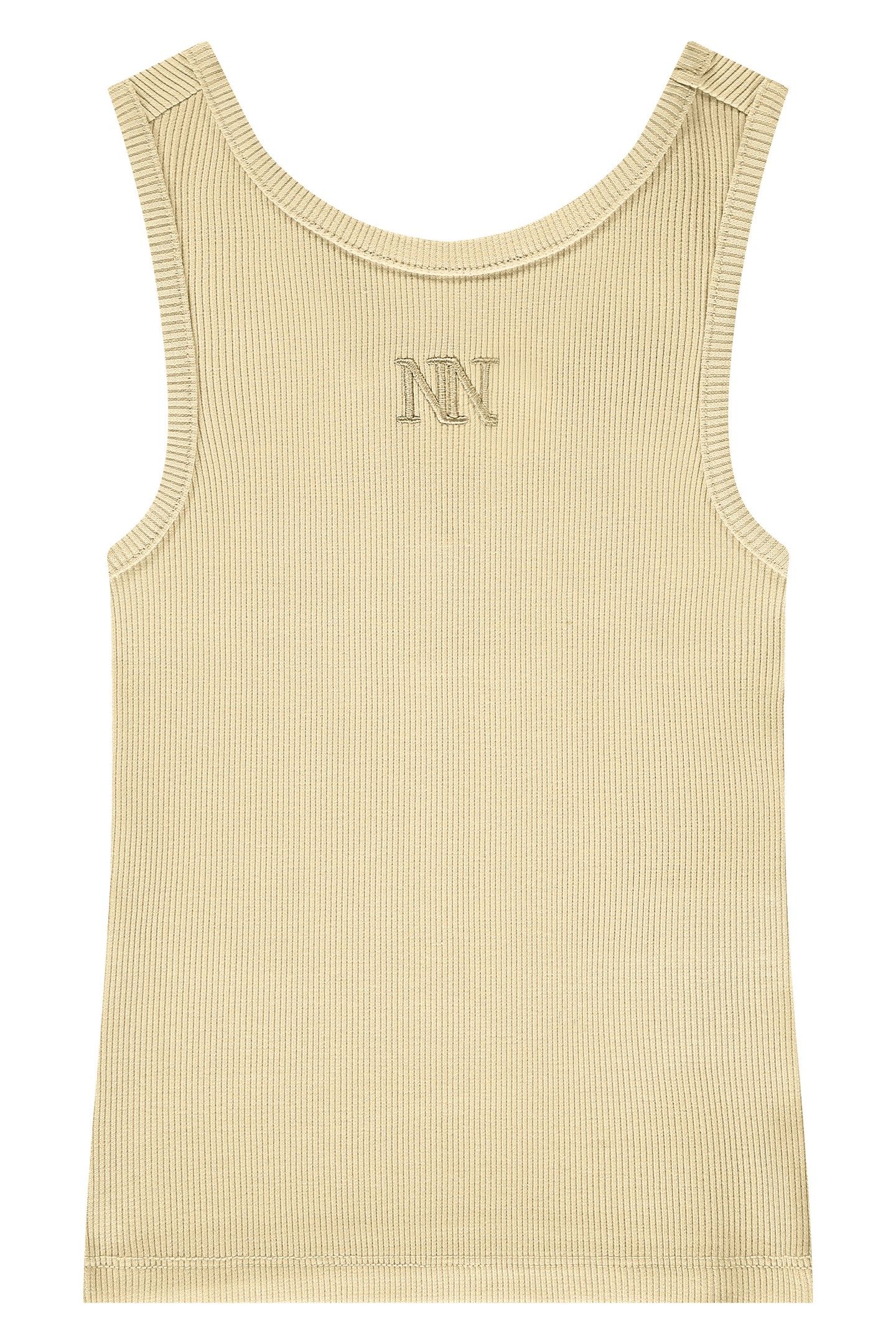 BELLE BACK RIB TOP SOFT YELLOW 1