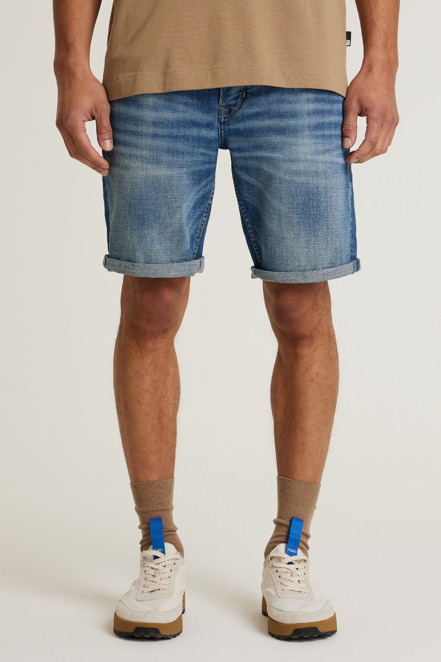EGO.S PURE BERMUDA/SHORT MID BLUE DENIM 1