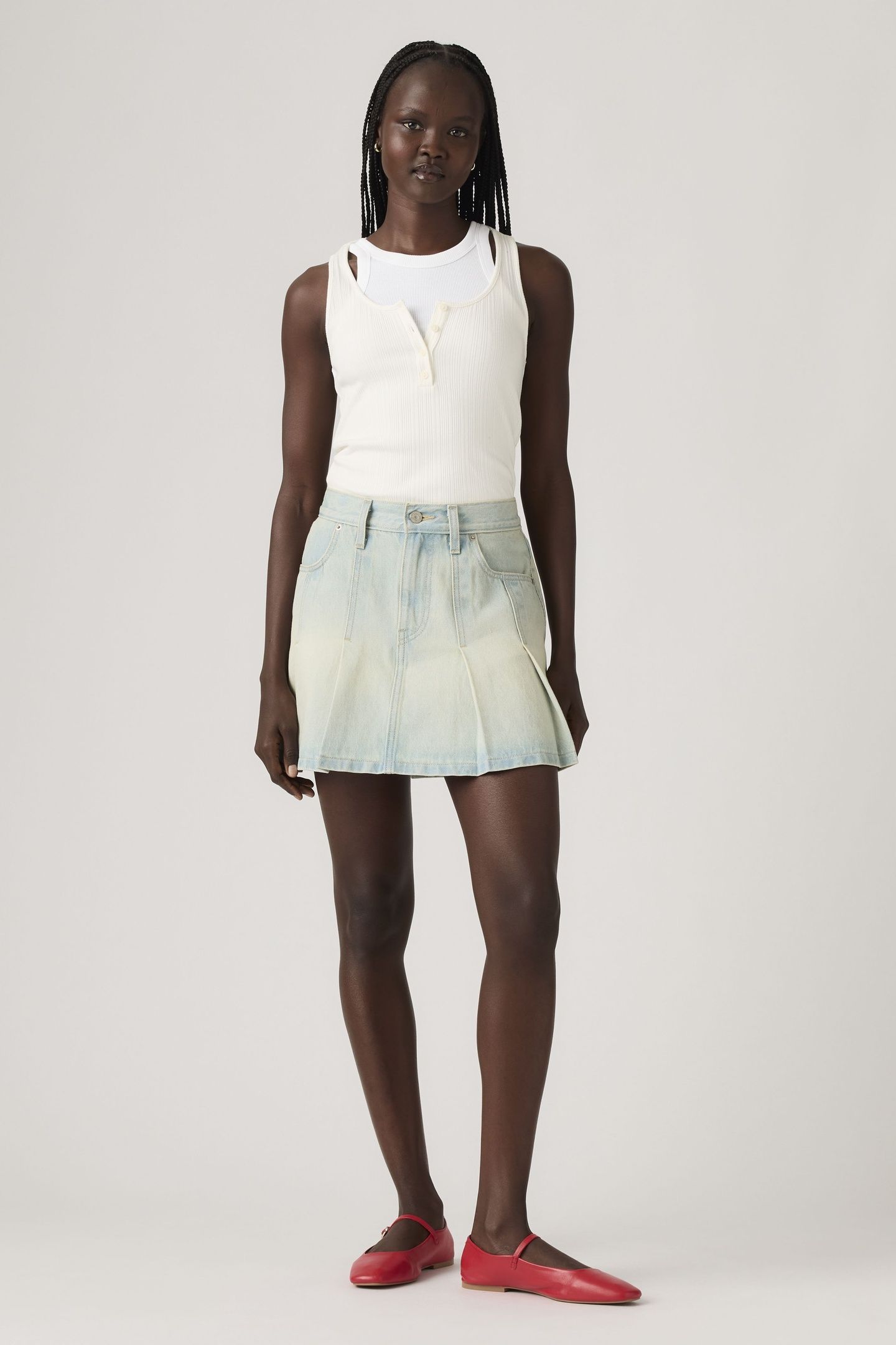 PLEATED MINI SKIRT 2