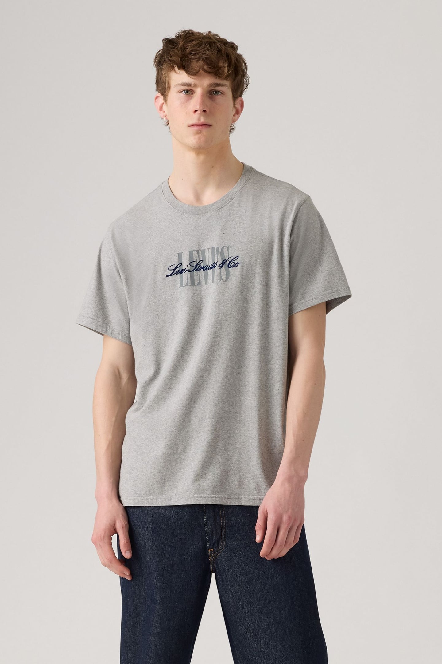 SS RELAXED FIT TEE SERIF 5 MID TONE 2