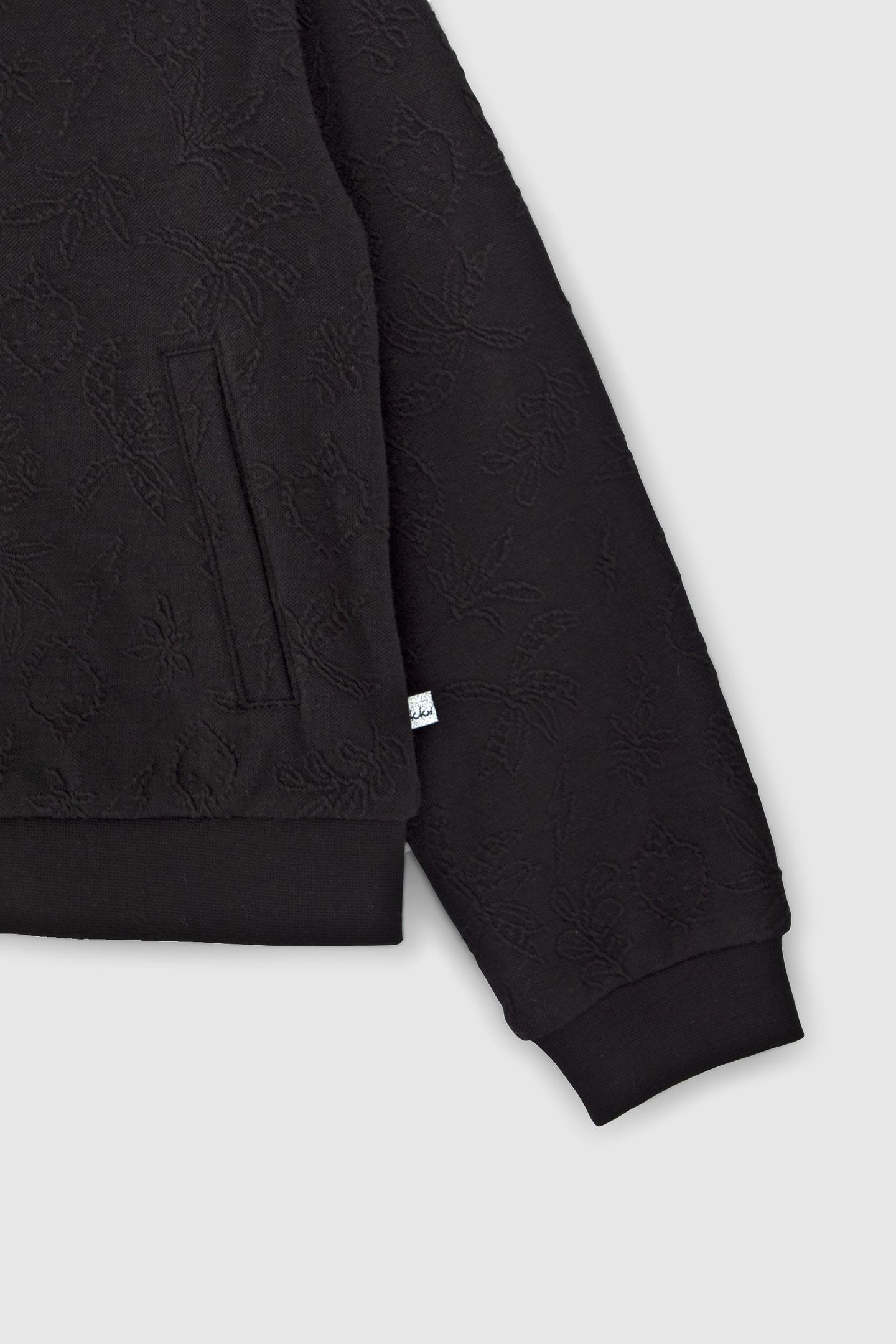 GIRLS' BLACK ROCK JUNGLE SWEATSHIRT FABRIC CARDIGAN 6