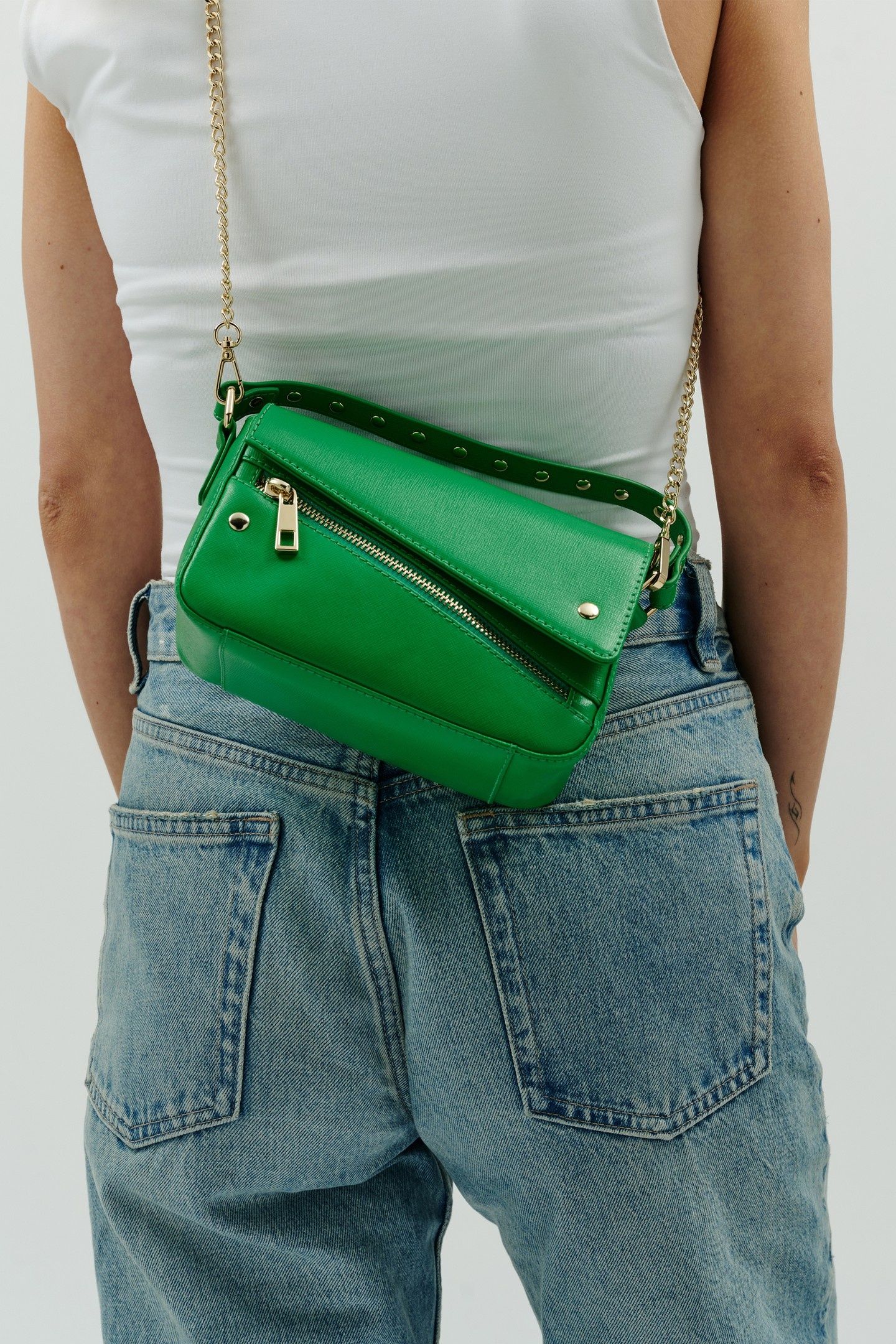 SMALL HONEY CUT FLORENCE GREEN W. GOLD 4