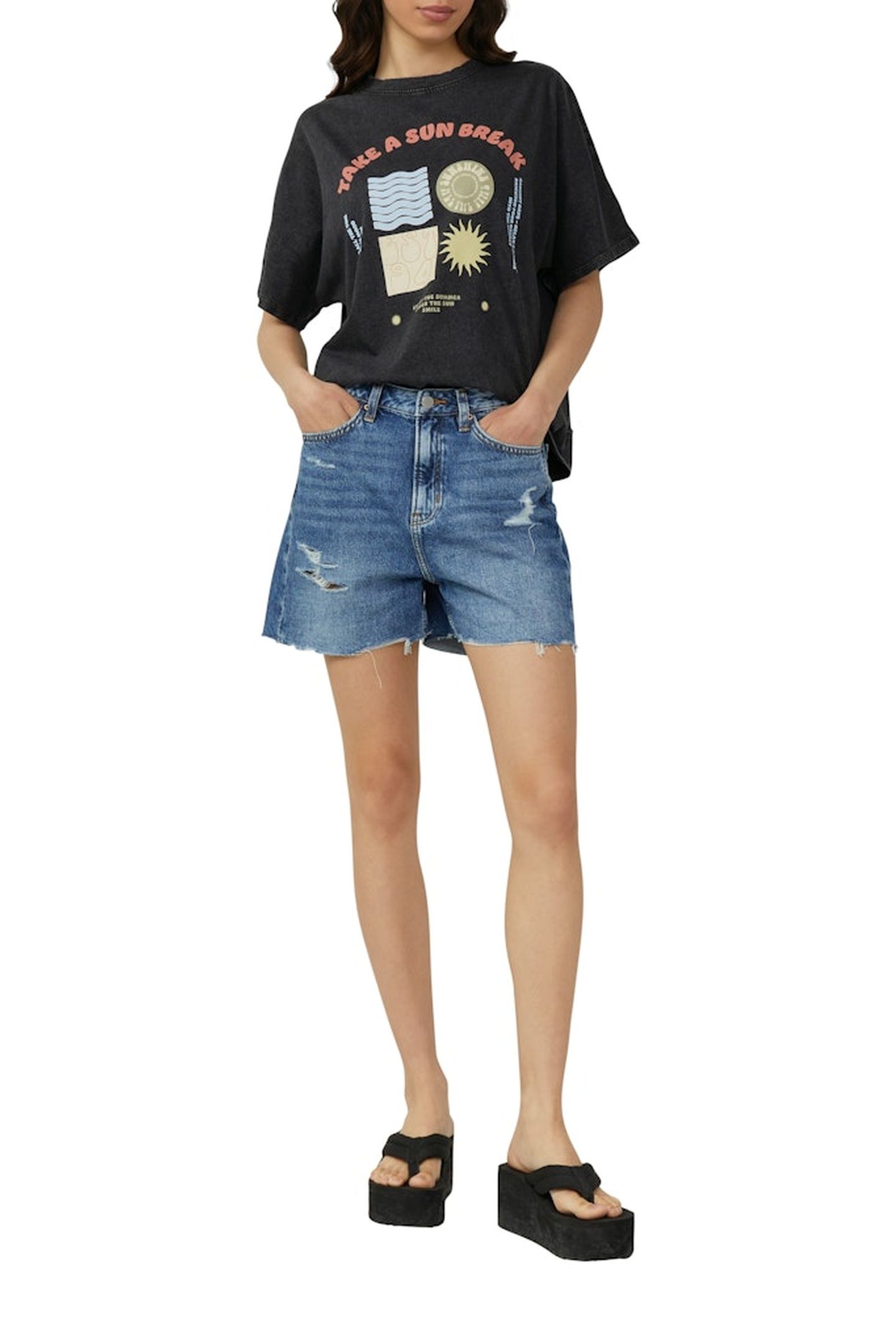 QS JEANS SHORTS BLUE DENIM 4