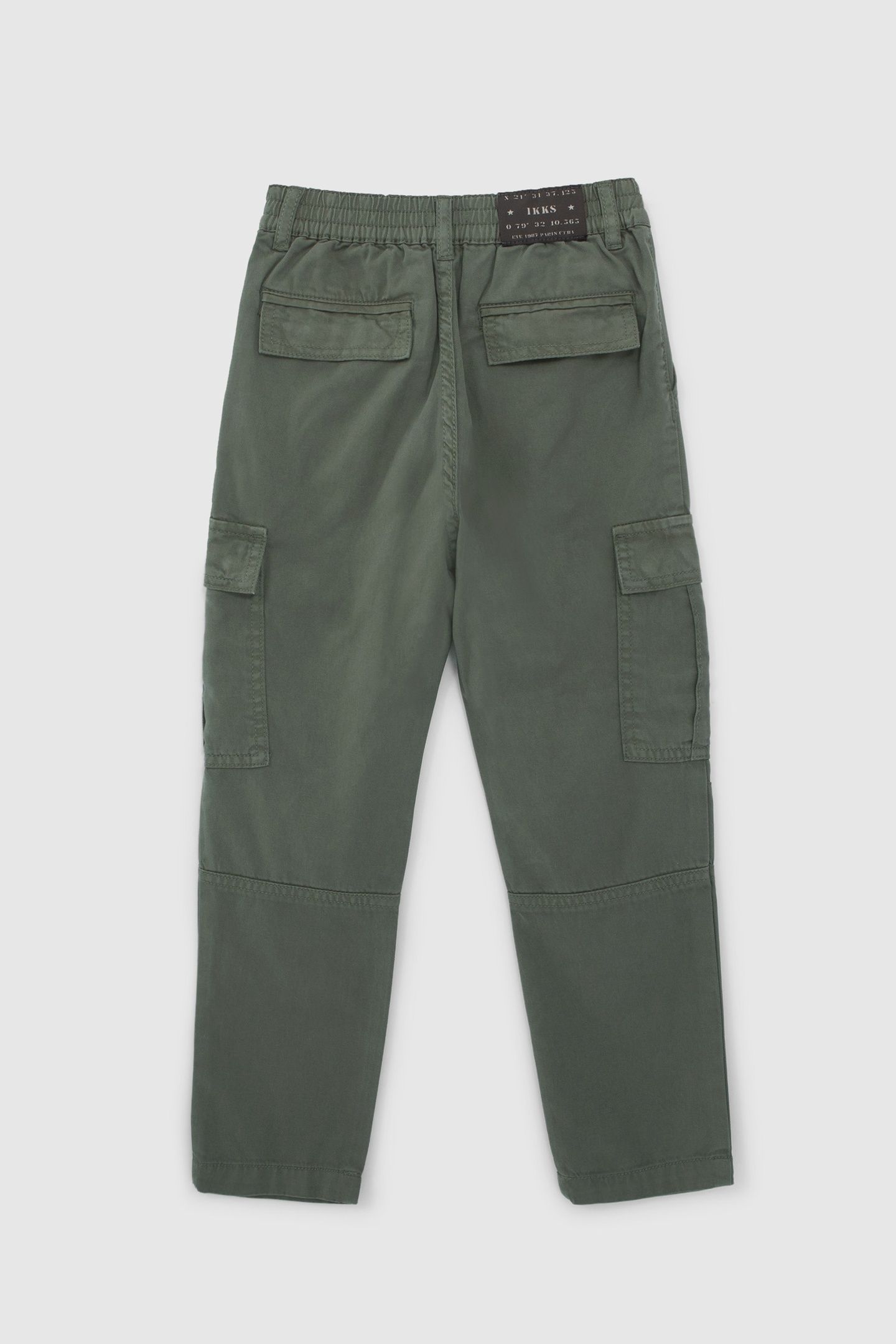 BOYS’ KHAKI CARGO TROUSERS WITH ELASTICATED WAIST 3