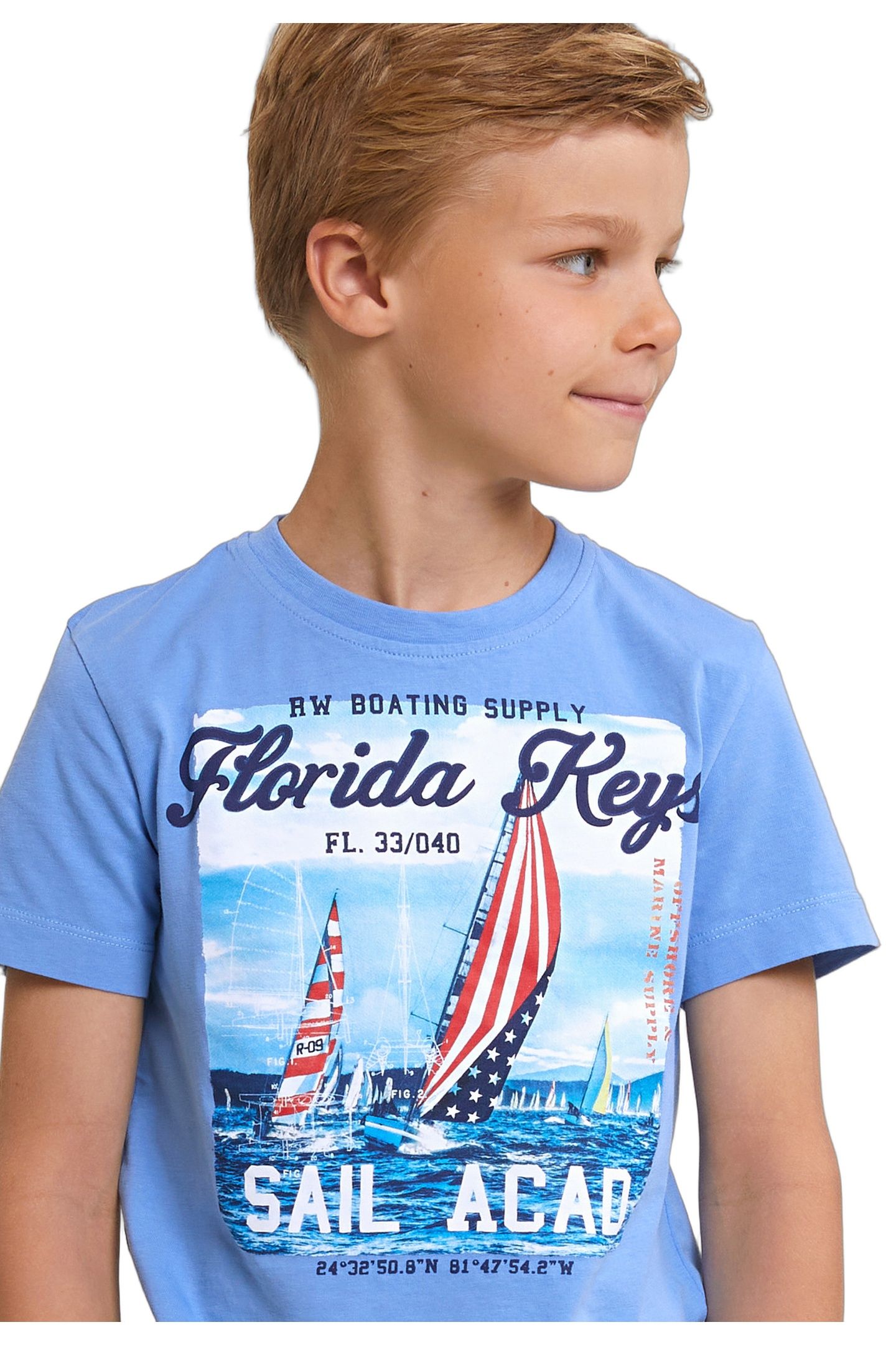 NORMAL FIT BASIC T-SHIRT SHORT SLEEVES SKY 4