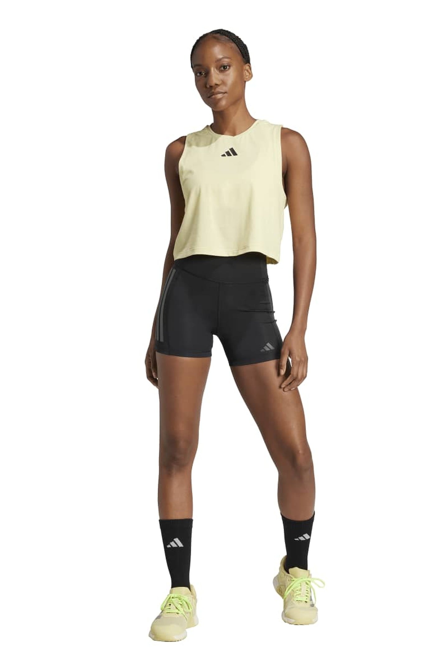 PERFORMANCE OPTIMÉ 3-STRIPES 1/4 SHORT LEGGINGS 1