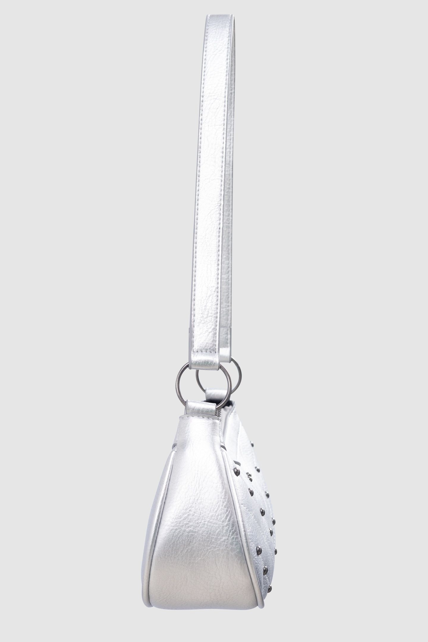 SILVER HANDBAG WITH STUDS 3