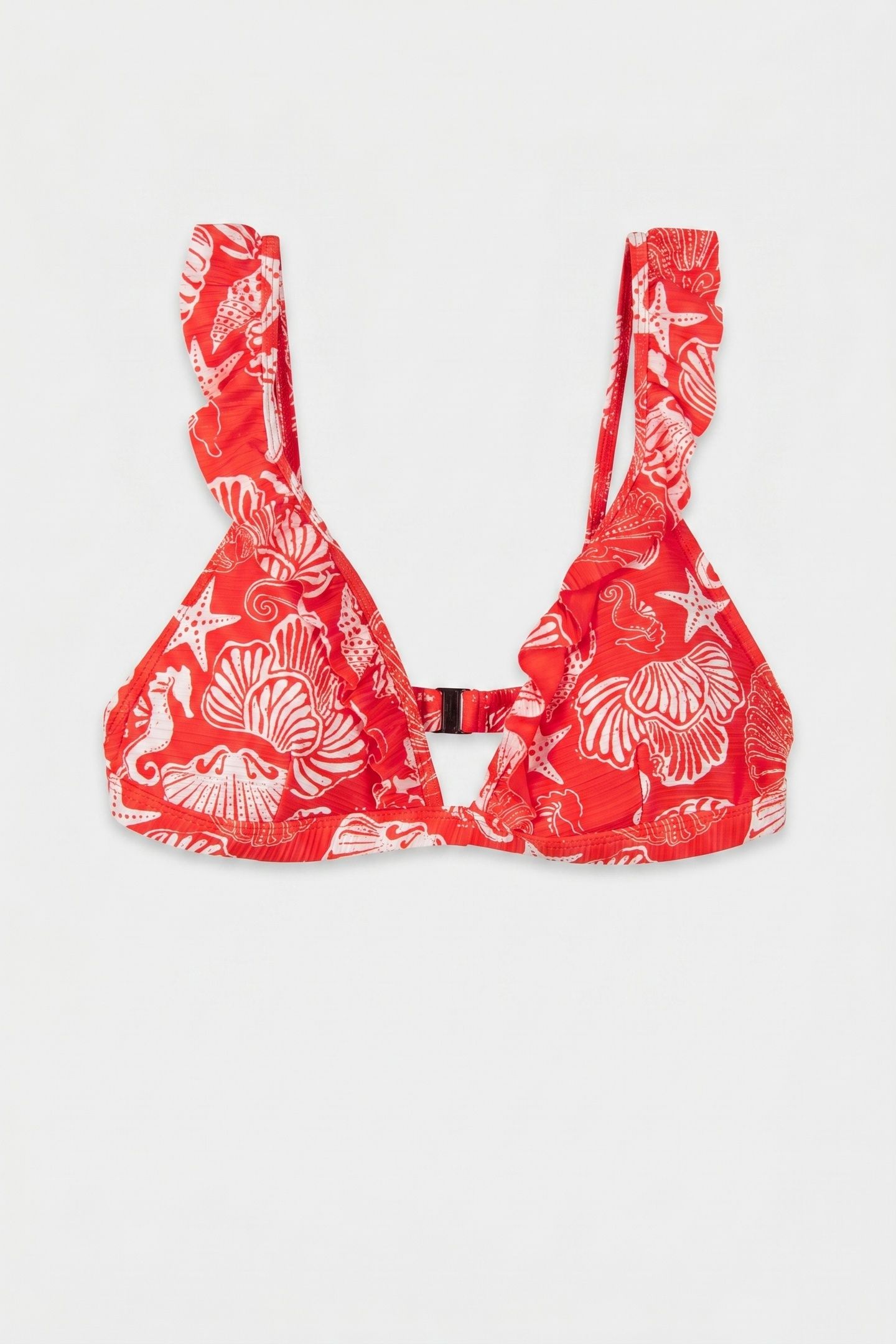 BOBBY BIKINI TOP BEACH DAY RED HIBISCUS BEACH DAY 2