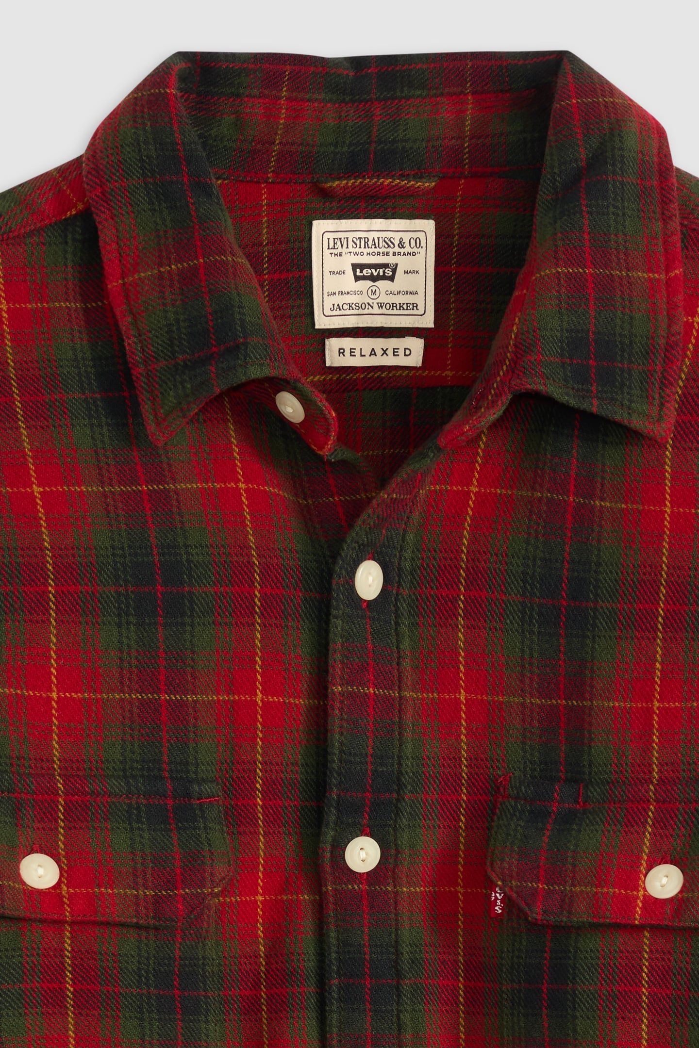 JACKSON WORKER CALVIN PLAID RHYTHMIC RED 5