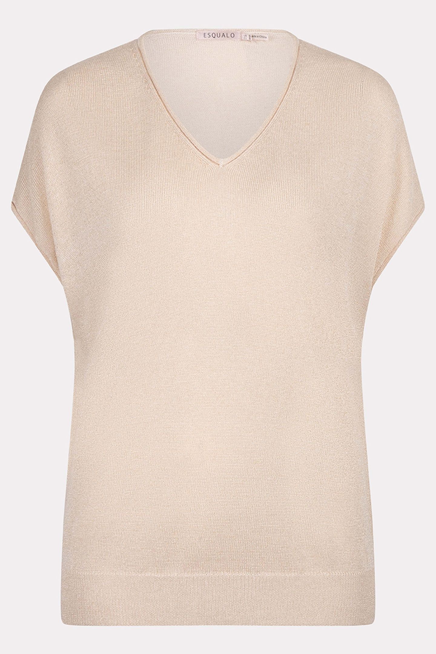 SWEATER BATWING V-NECK LUREX IVORY 5