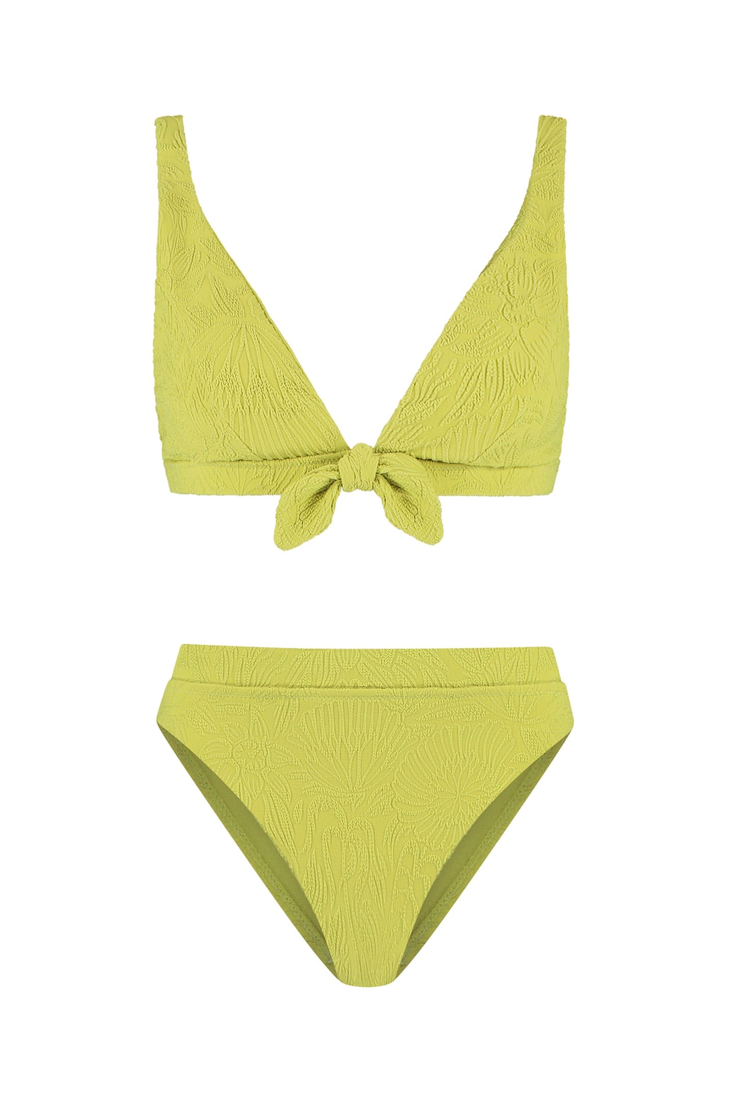 TEDDY BIKINI SET GREEN BOTANIC STRUCTURE 6