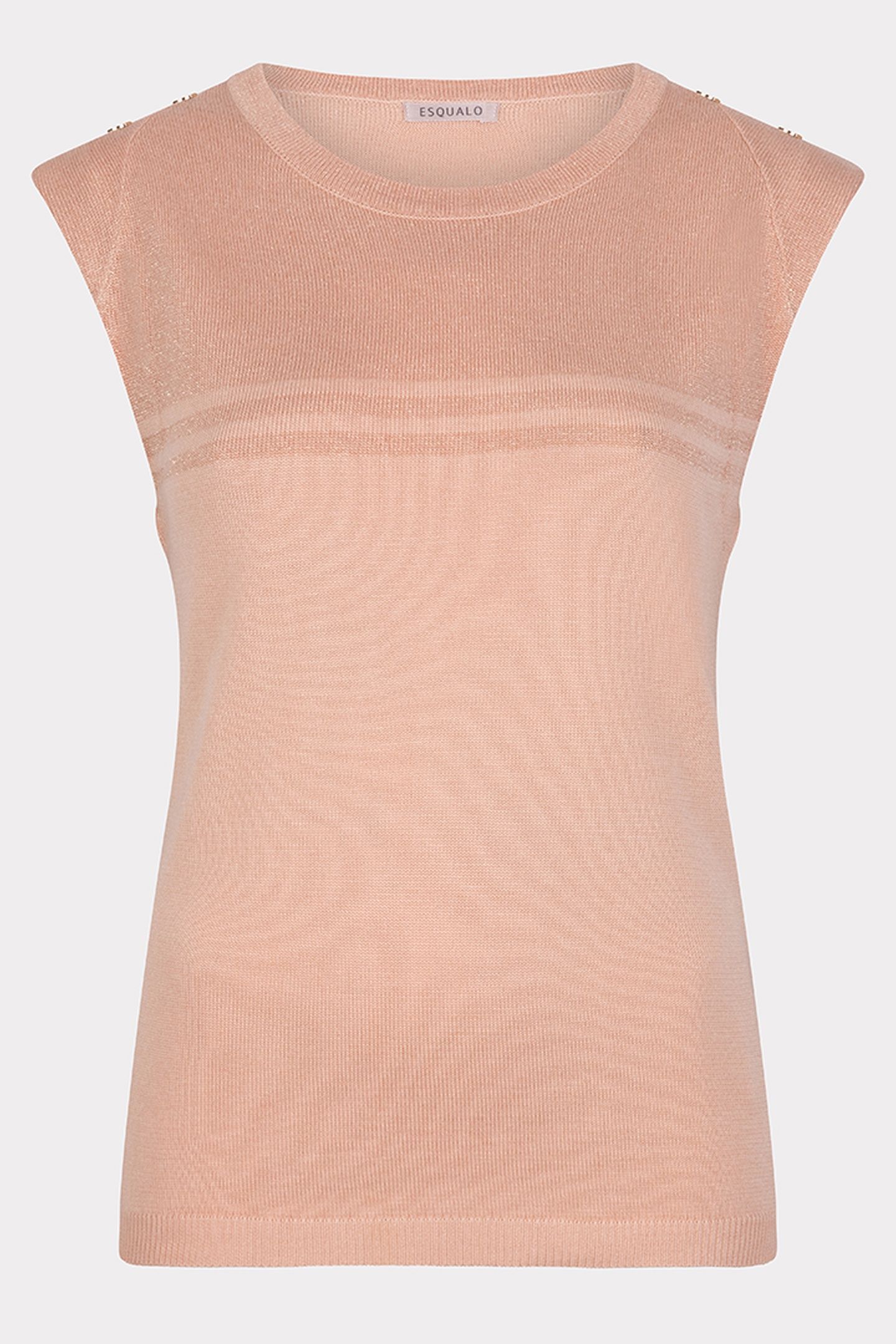 SWEATER SLV/LSS STRIPES LUREX LIGHT APRICOT 5