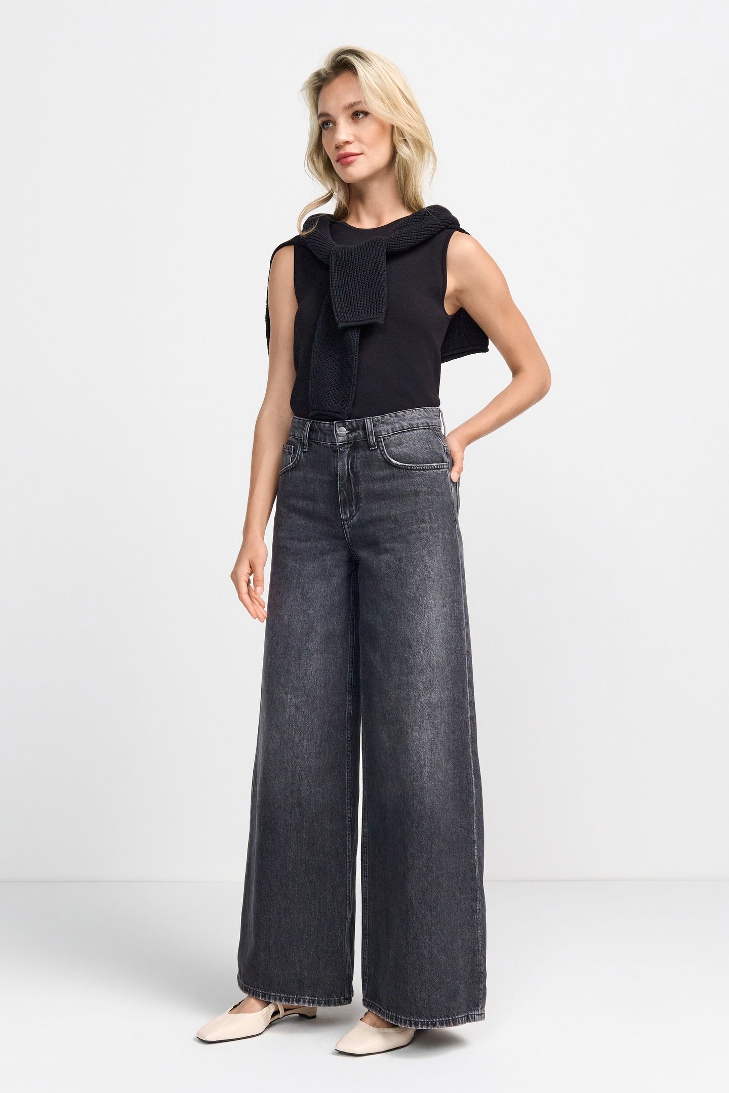 SUPER FLARE BLACK DENIM DENIM BLACK 1