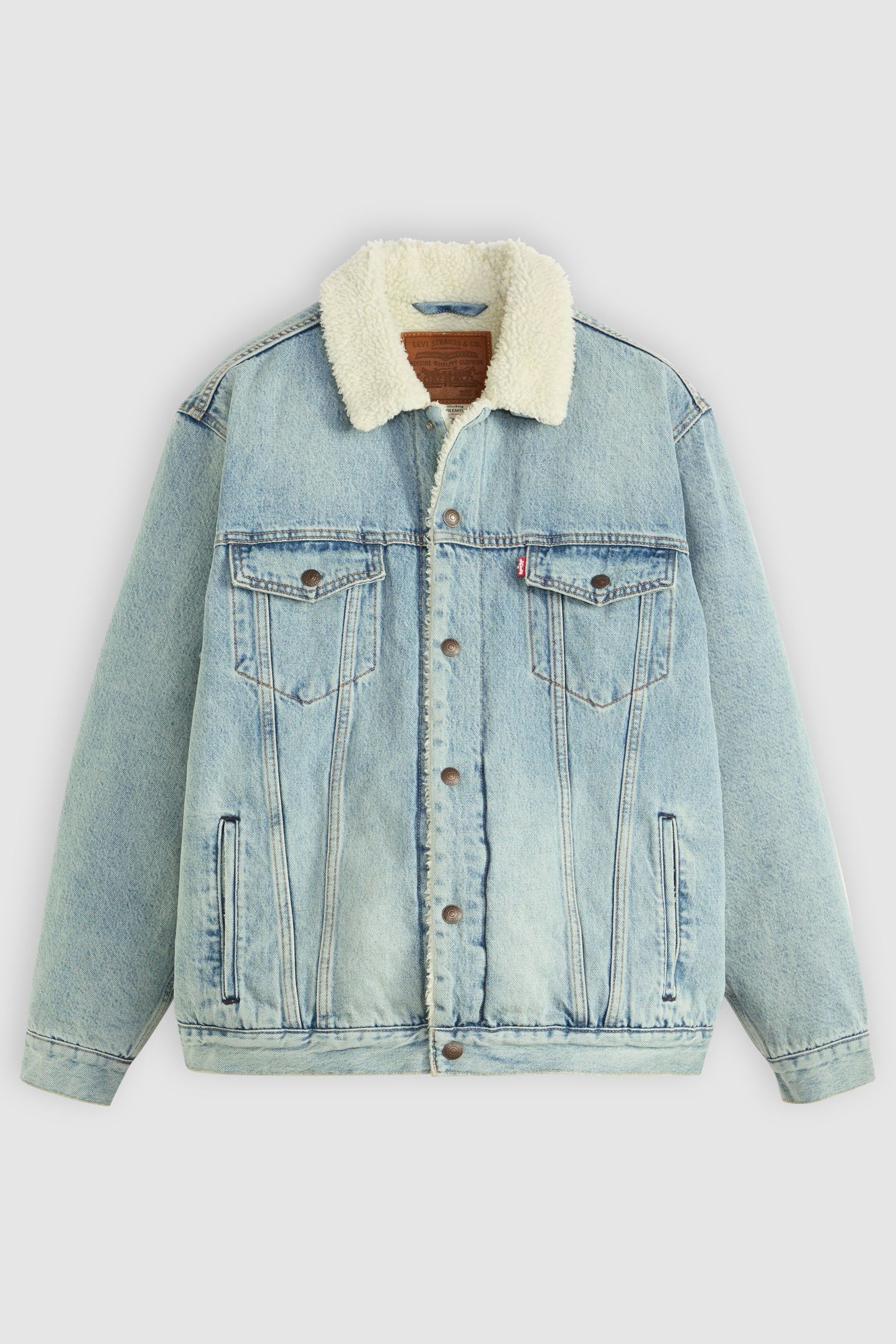 RELAXED FIT SHERPA TRUCKER JACKET 4
