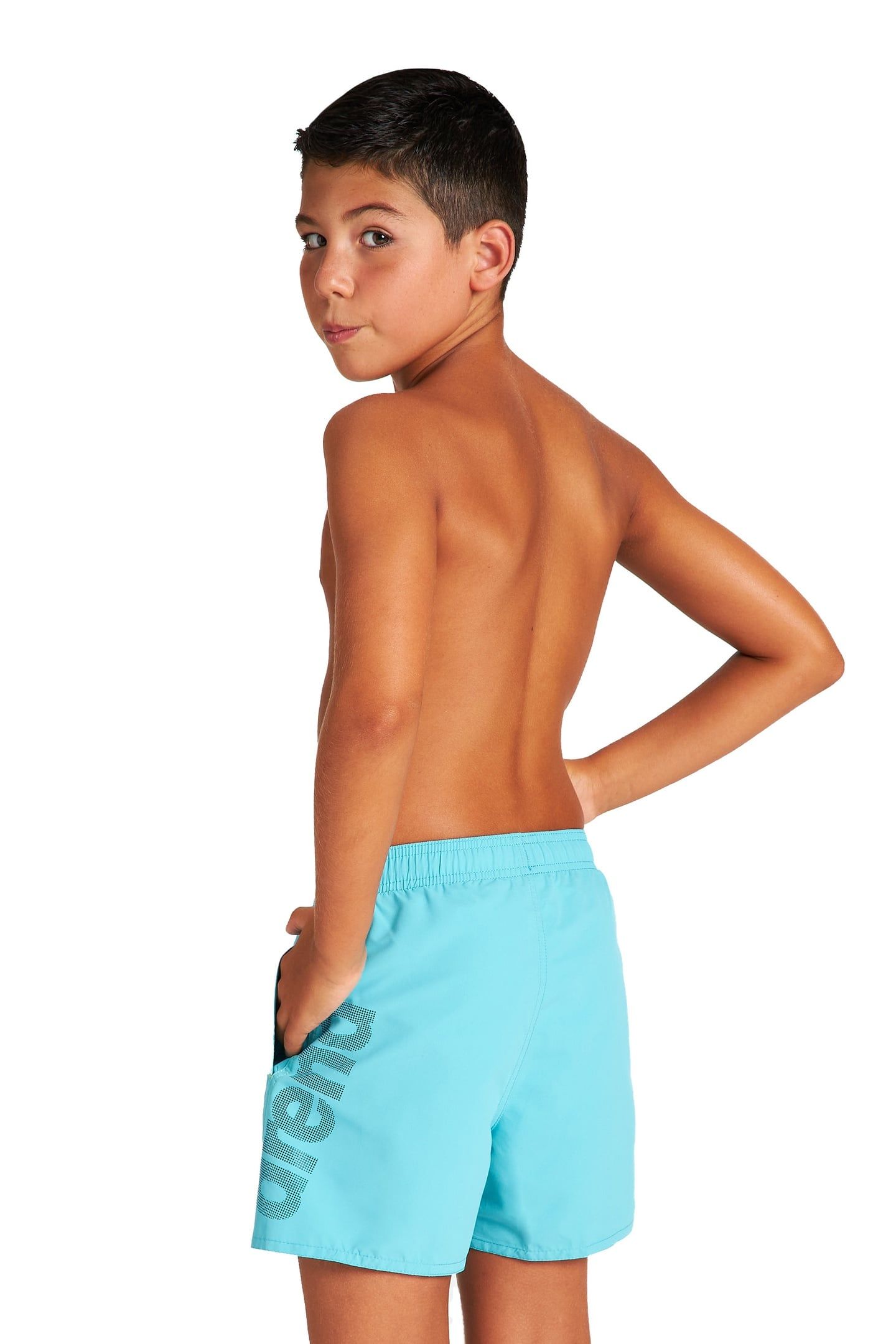 FUNDAMENTALS LOGO JR BOXER MARTINICA-NAVY-SOFT GREEN 2