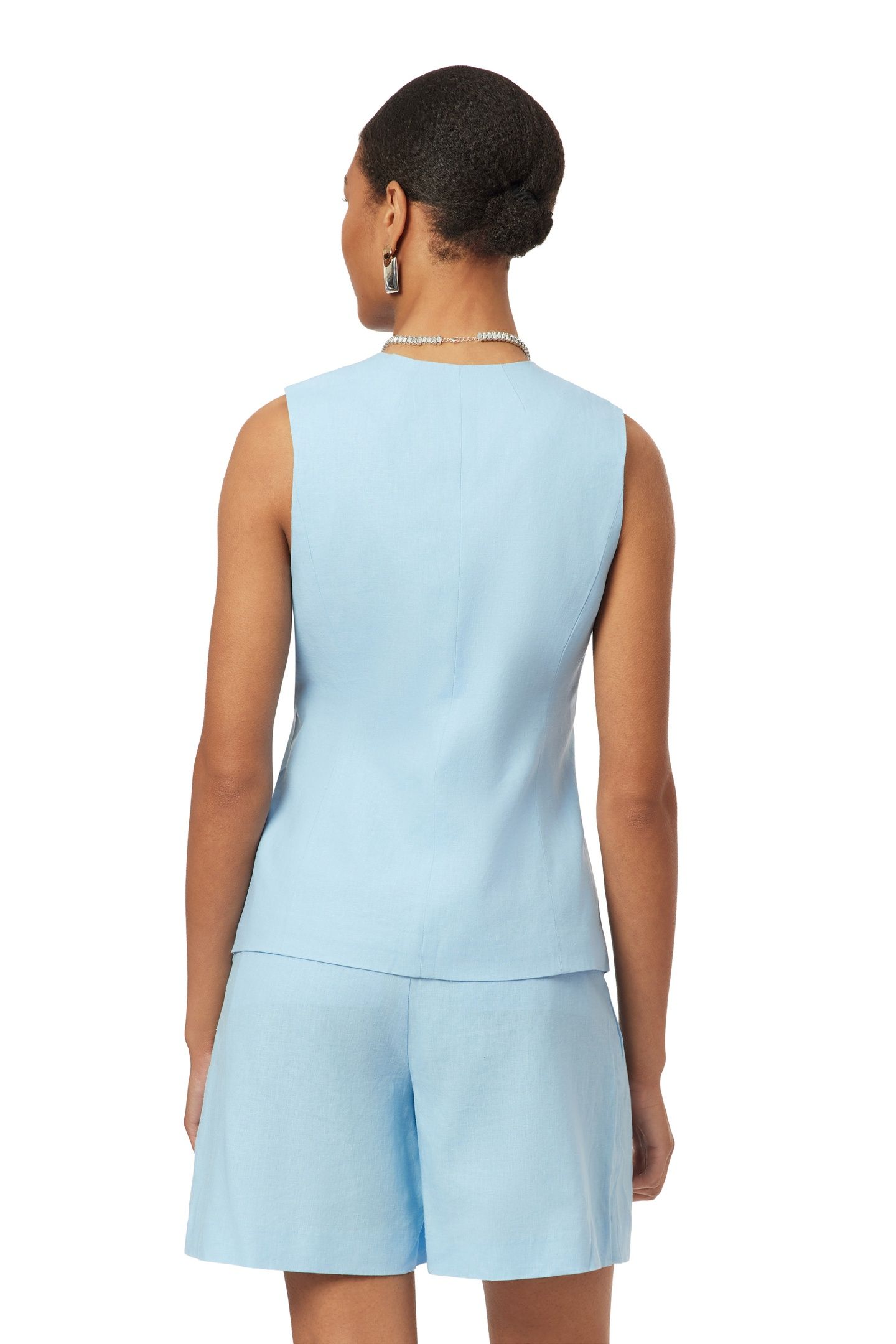 LONG LINE VEST CERULEAN 5