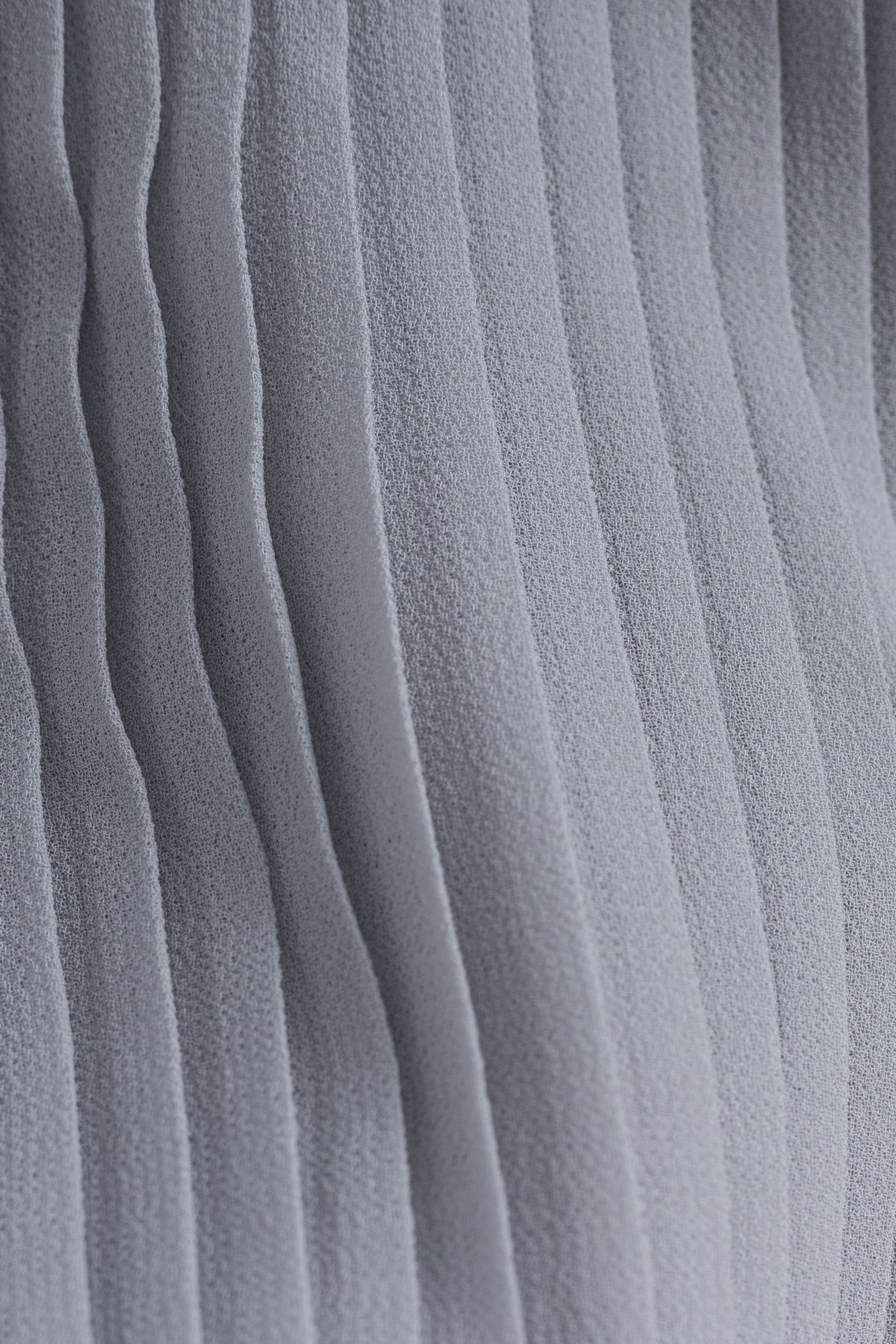 SILVER PLEATED DRESS WITH SWISS TULLE SLEEVES 8