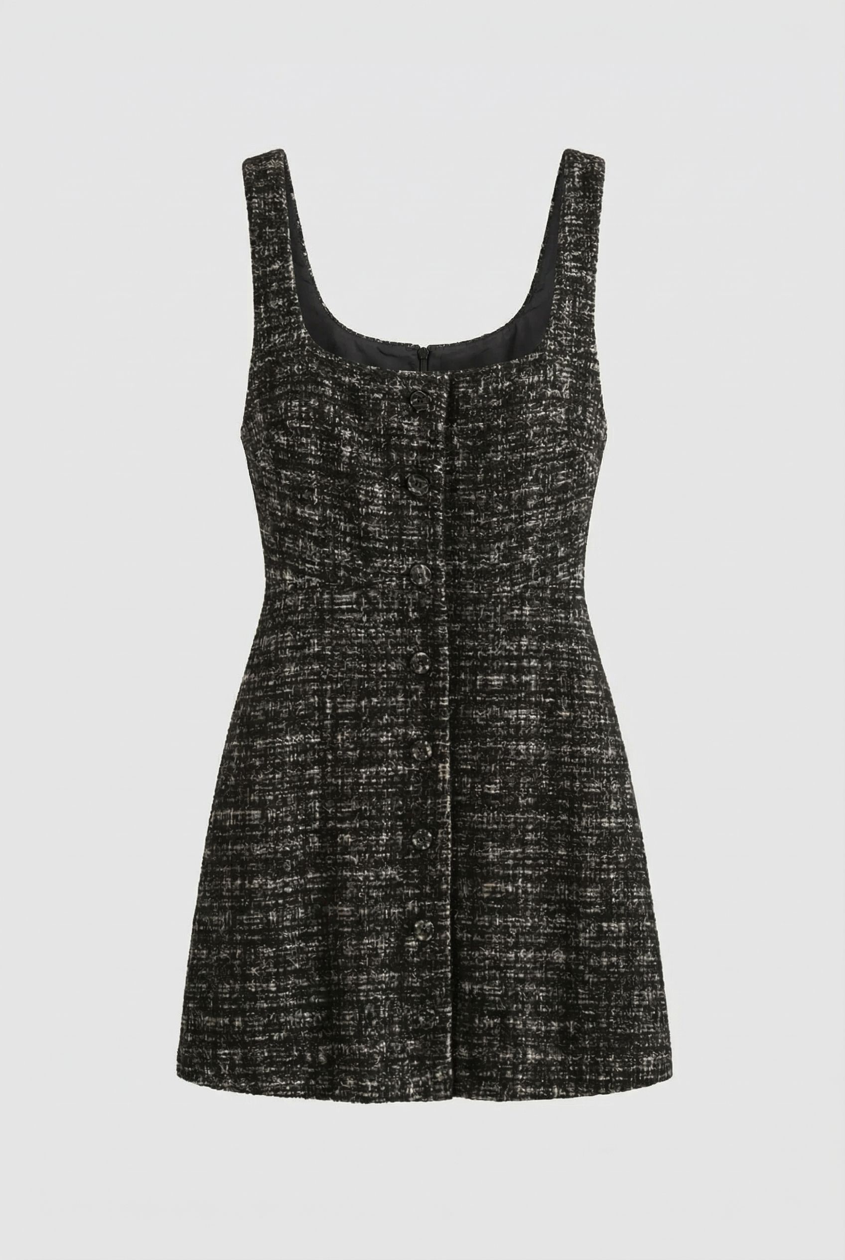 ROSALI TWEED DRESS BLACK 3