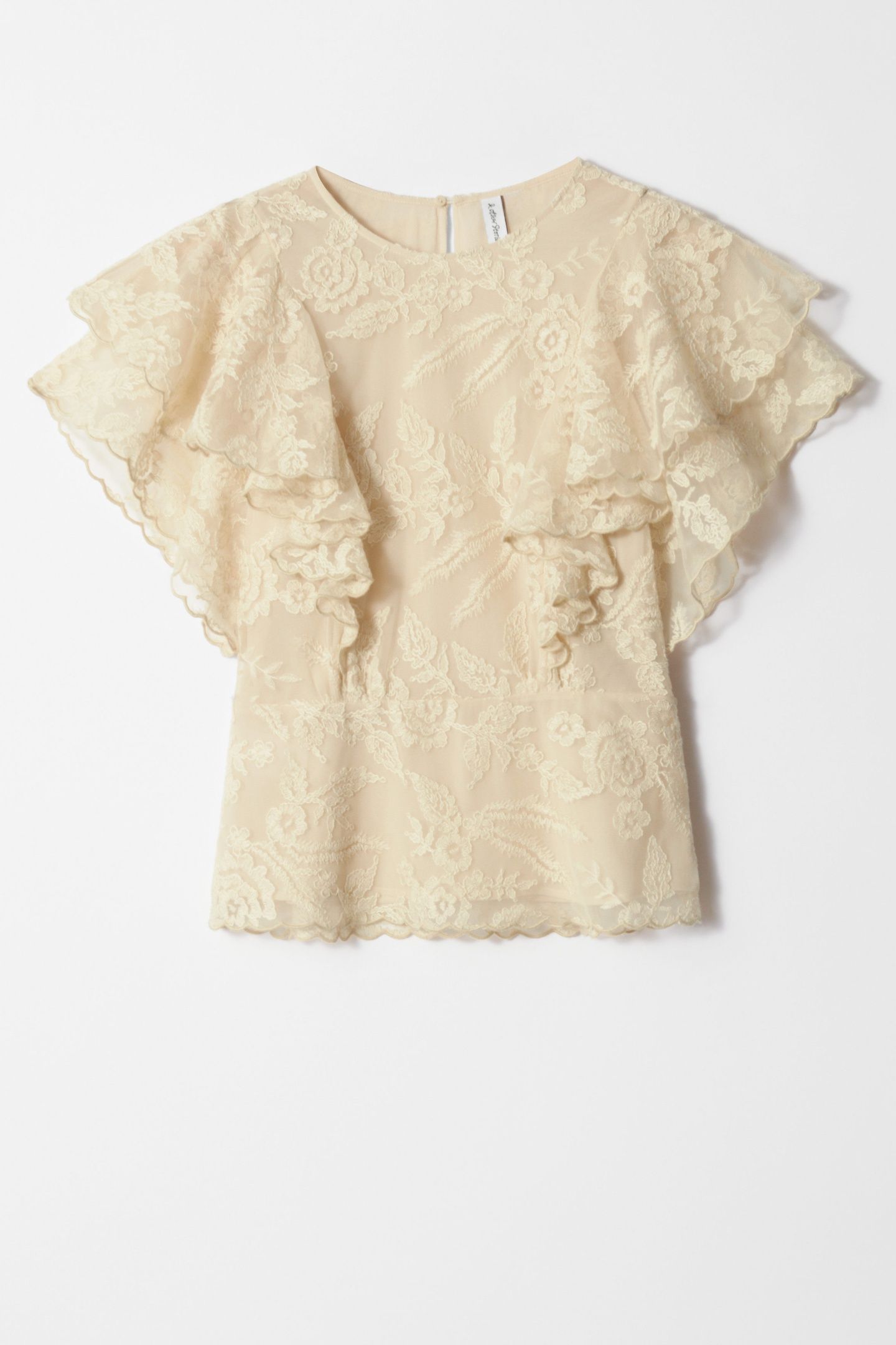 EVELYN LACE BLOUSE SPEED BEIGE 3
