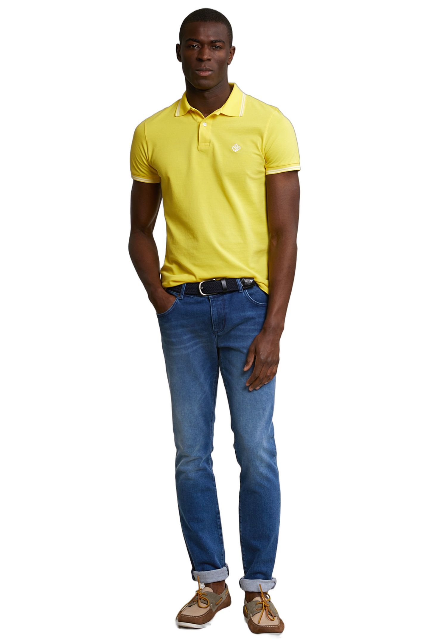 CUSTOM FIT COTTON POLO LEMONADE 2