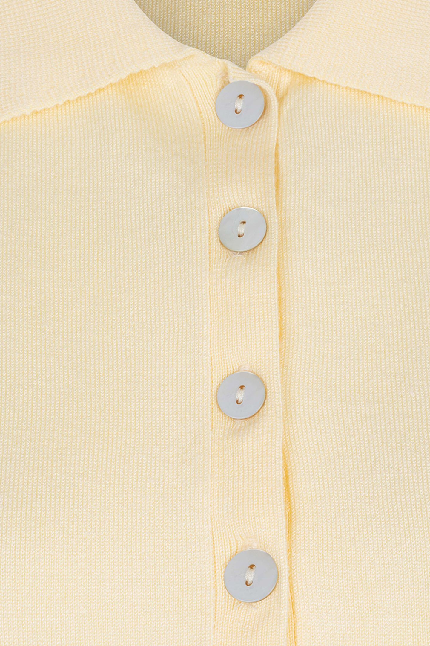 TOP POLO SLV/LSS BASIC KNIT LIGHT YELLOW 3