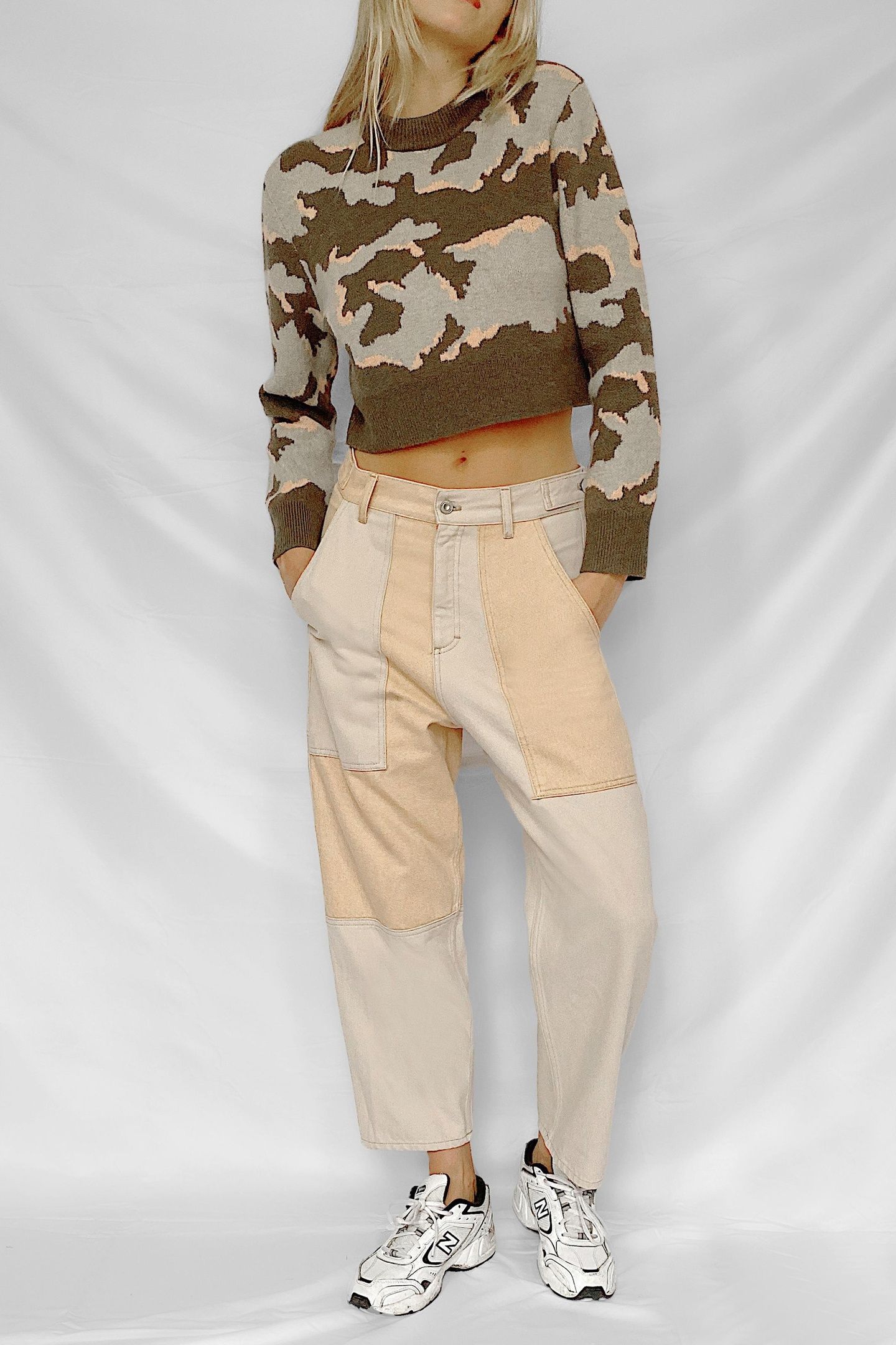 KYLAH CAMO L/S CREW NK JUMPER DEMOSS/SFTTRUF/DUSPI 1