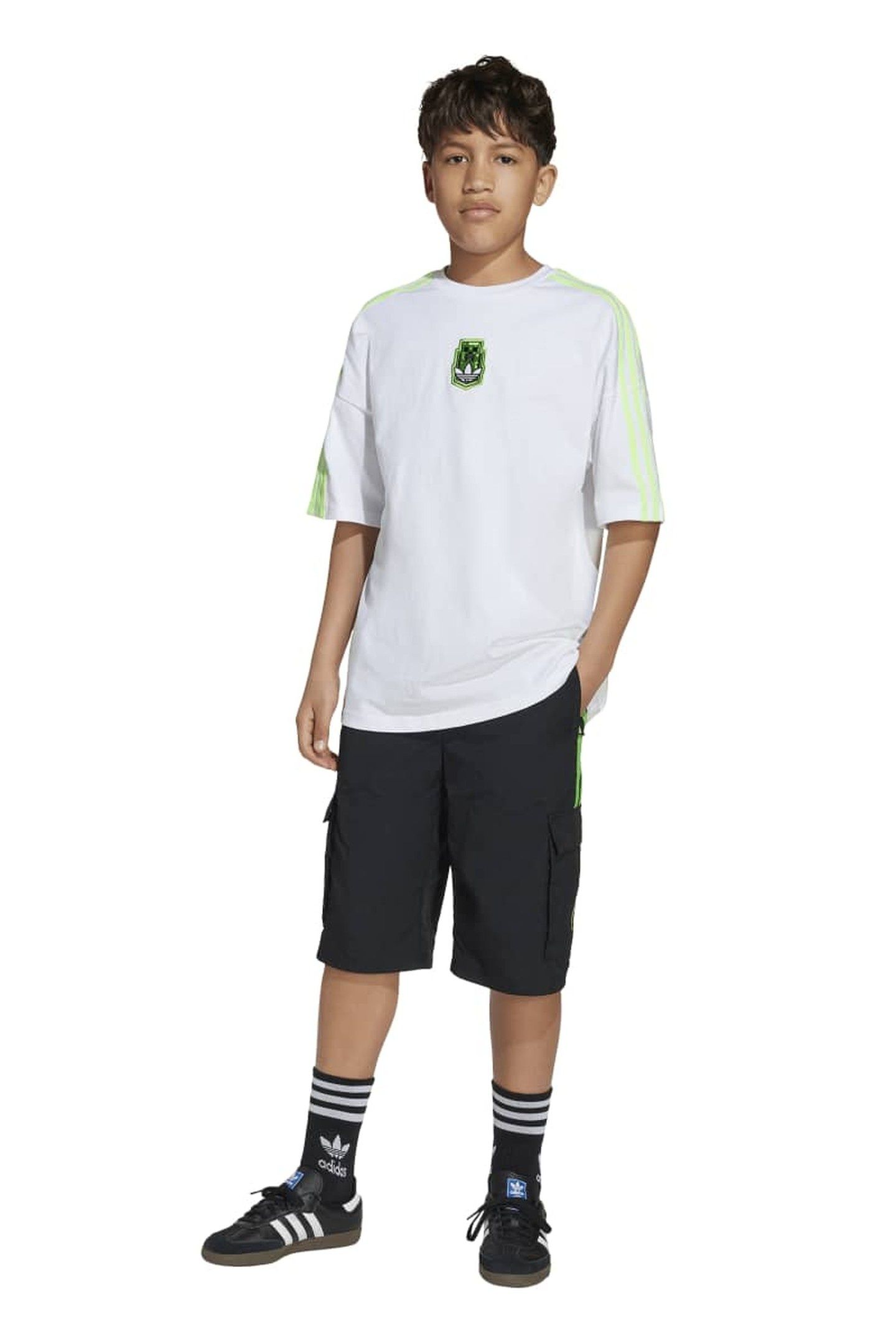 ORIGINALS ADIDAS ORIGINALS X MINECRAFT CARGO SHORTS KIDS 3
