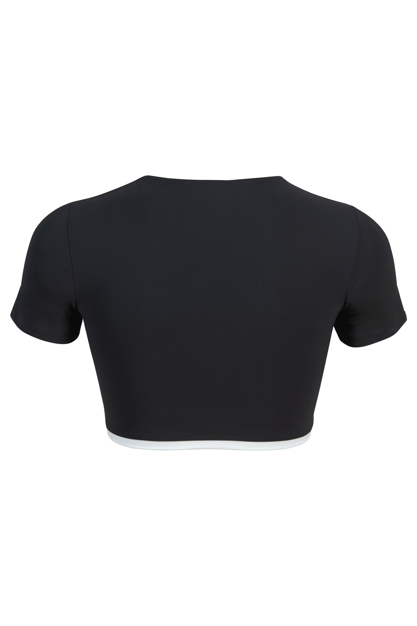 WO CONTRAST BEACH TOP BLACK-OFF WHITE 7