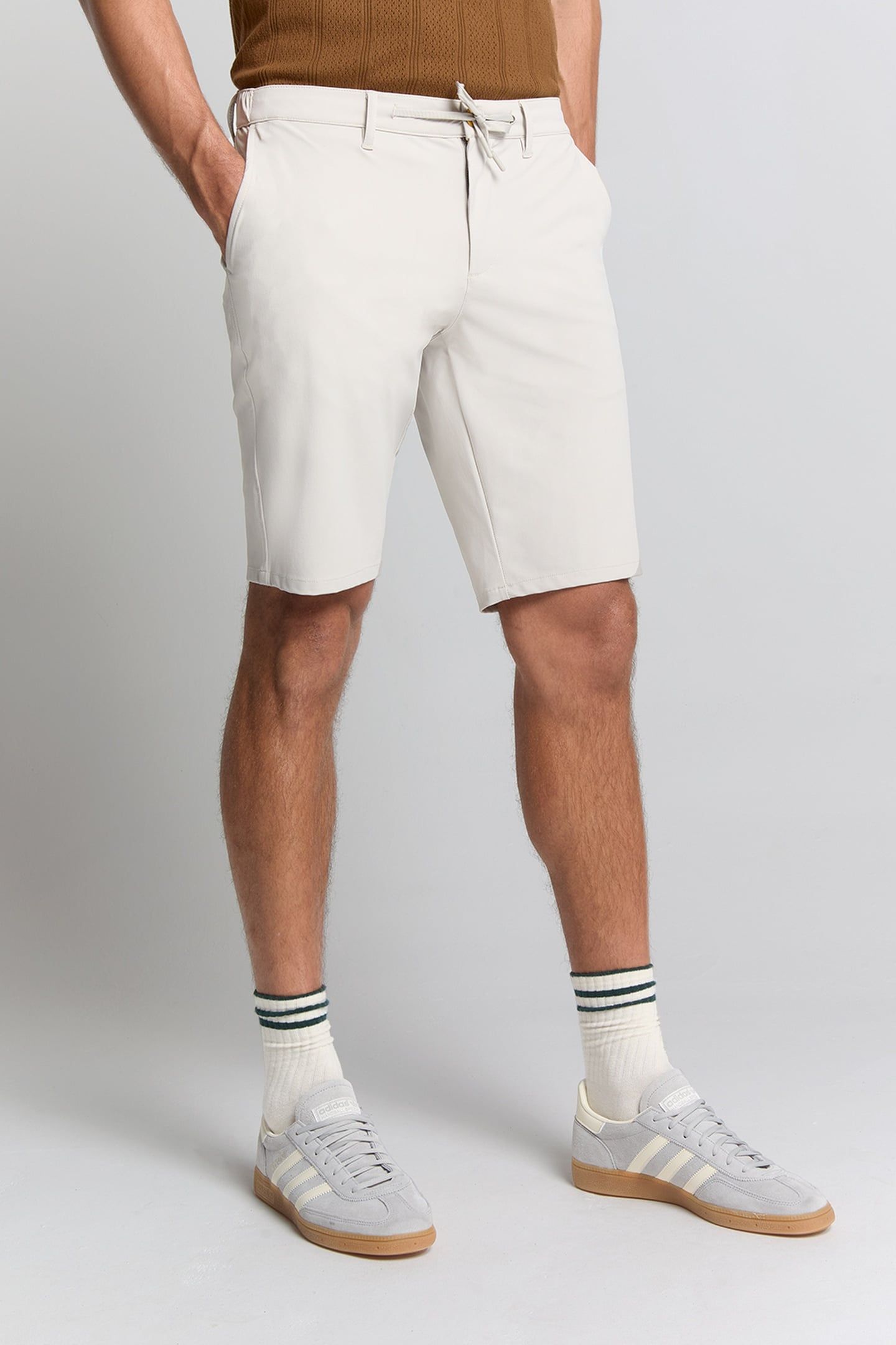 SHORT CHINO JERSEY TRAVEL SAND 1