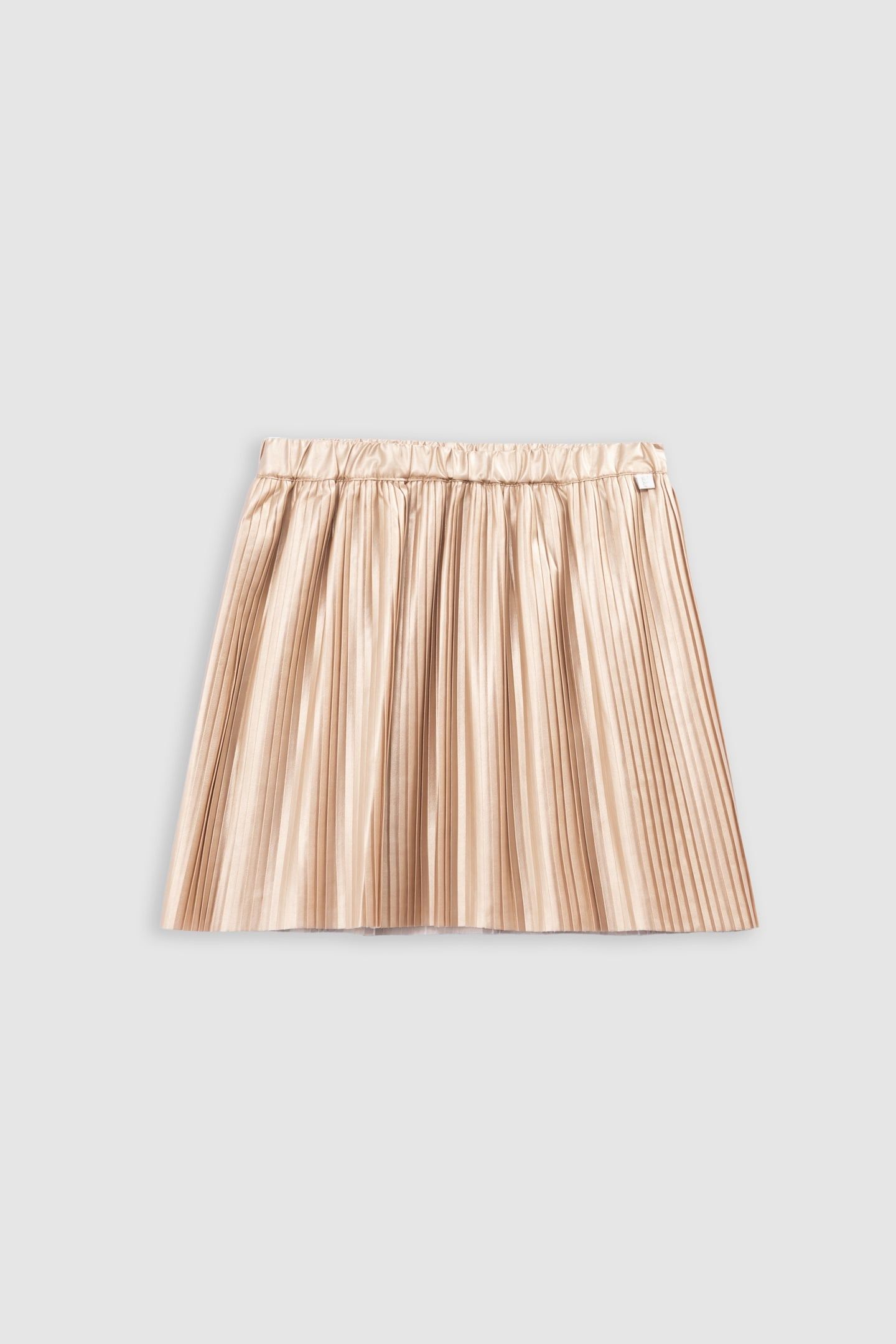 GOLD PLEATED SHORT SKIRT 1