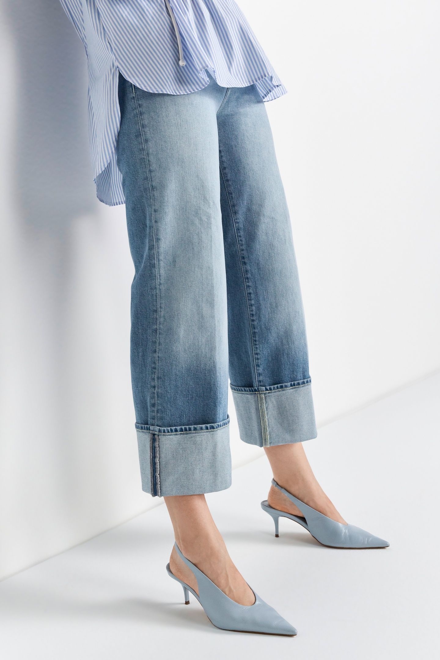 CULOTTE ROLL-UP DENIM ORGANIC DENIM BLUE 2