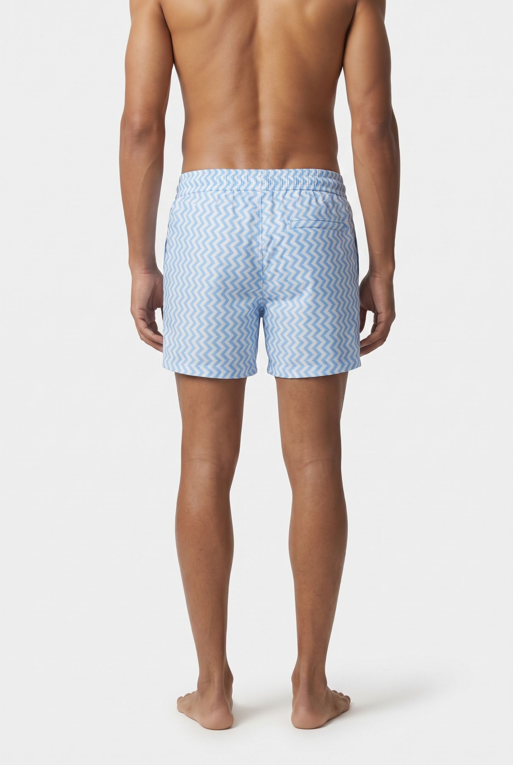 PRINTED SWIM SHORT BLUE 2