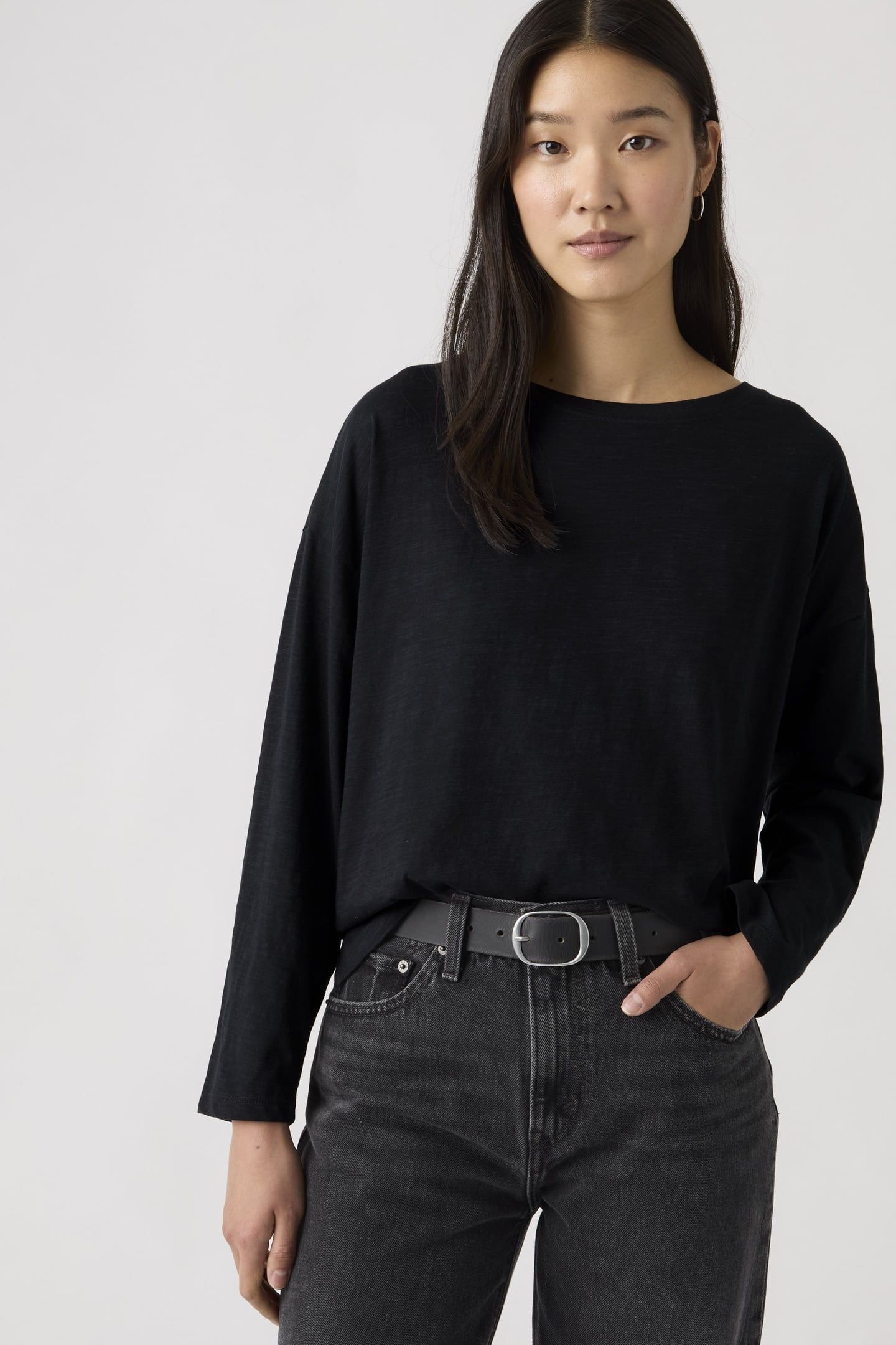 JULIE SLUB LONG SLEEVE TEE 1
