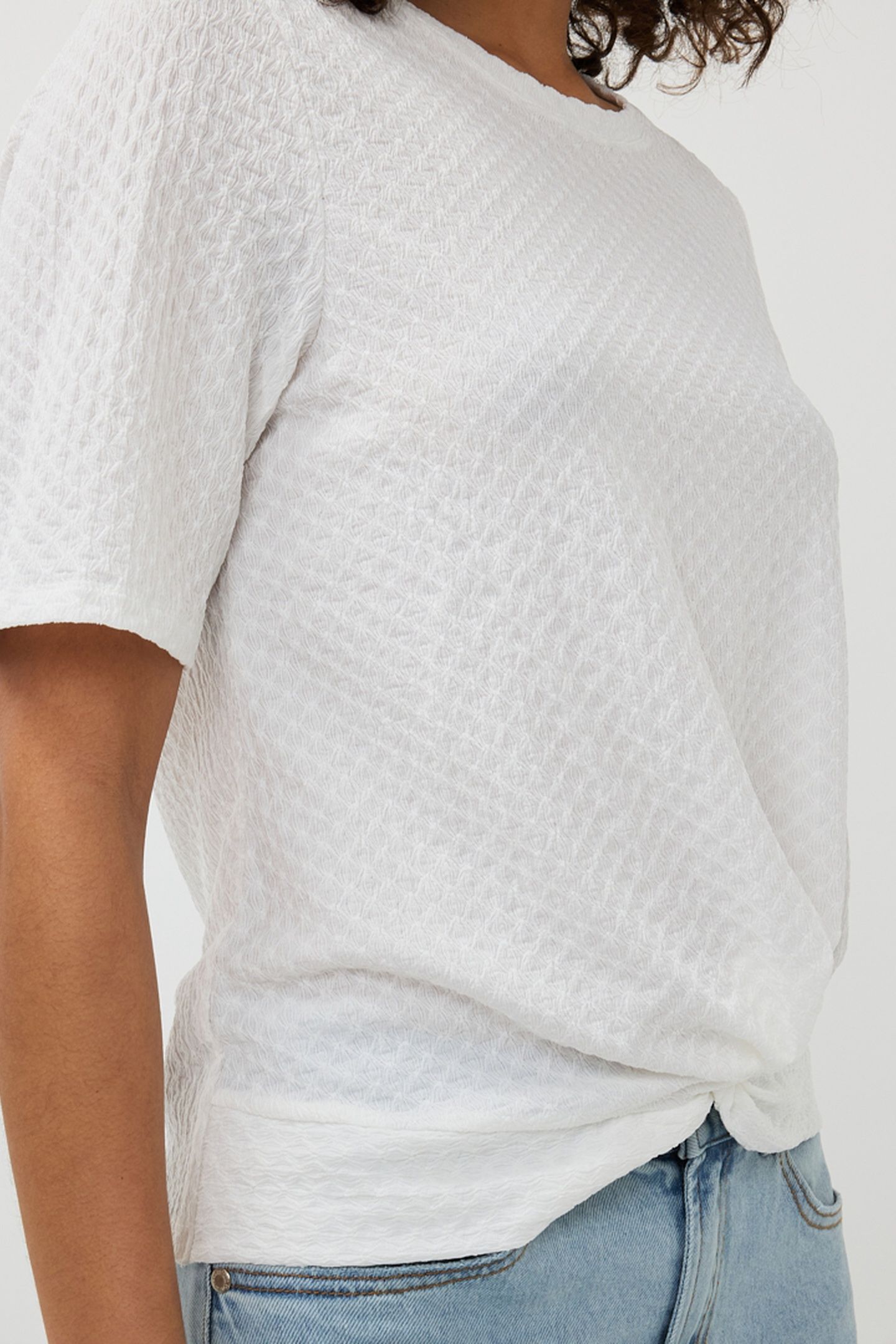 TOP S/SLVE KNOT STRUCTURE OFF WHITE 8