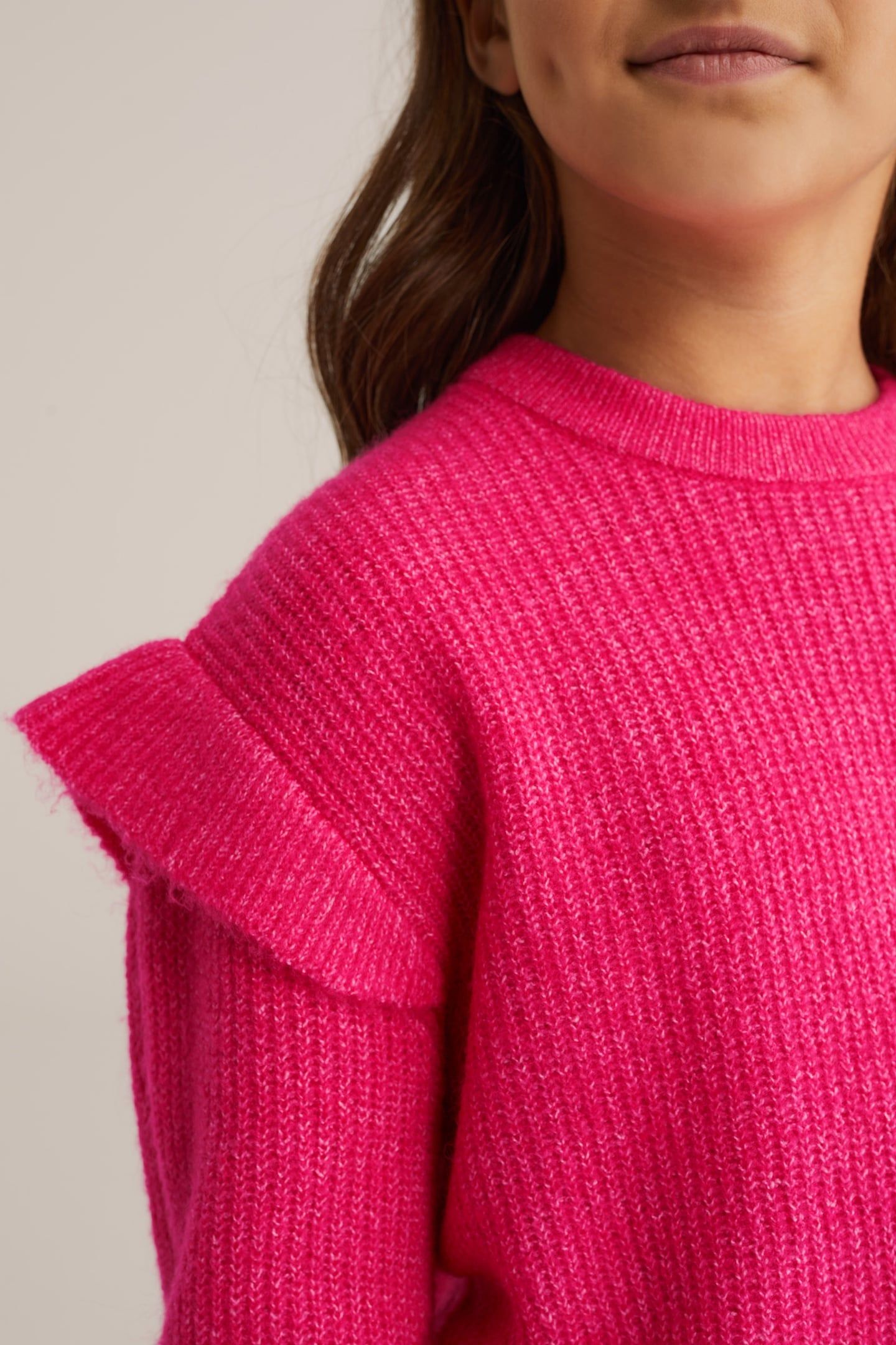 KNITTED PULLOVER BRIGHT PINK 5