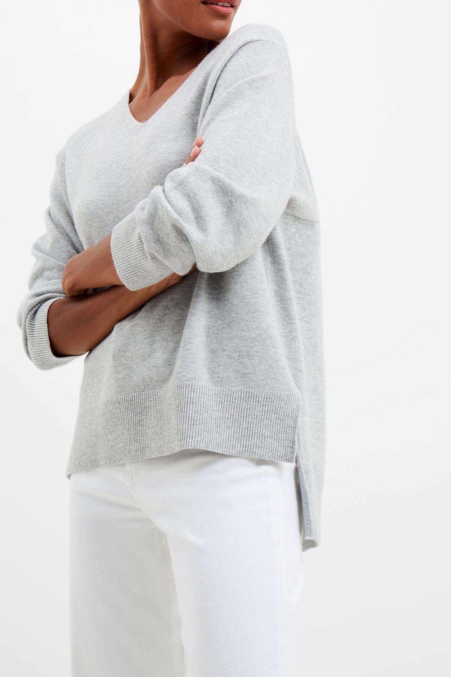 EBBA VHARI VNCK JUMPER LIGHT GREY MEL 2