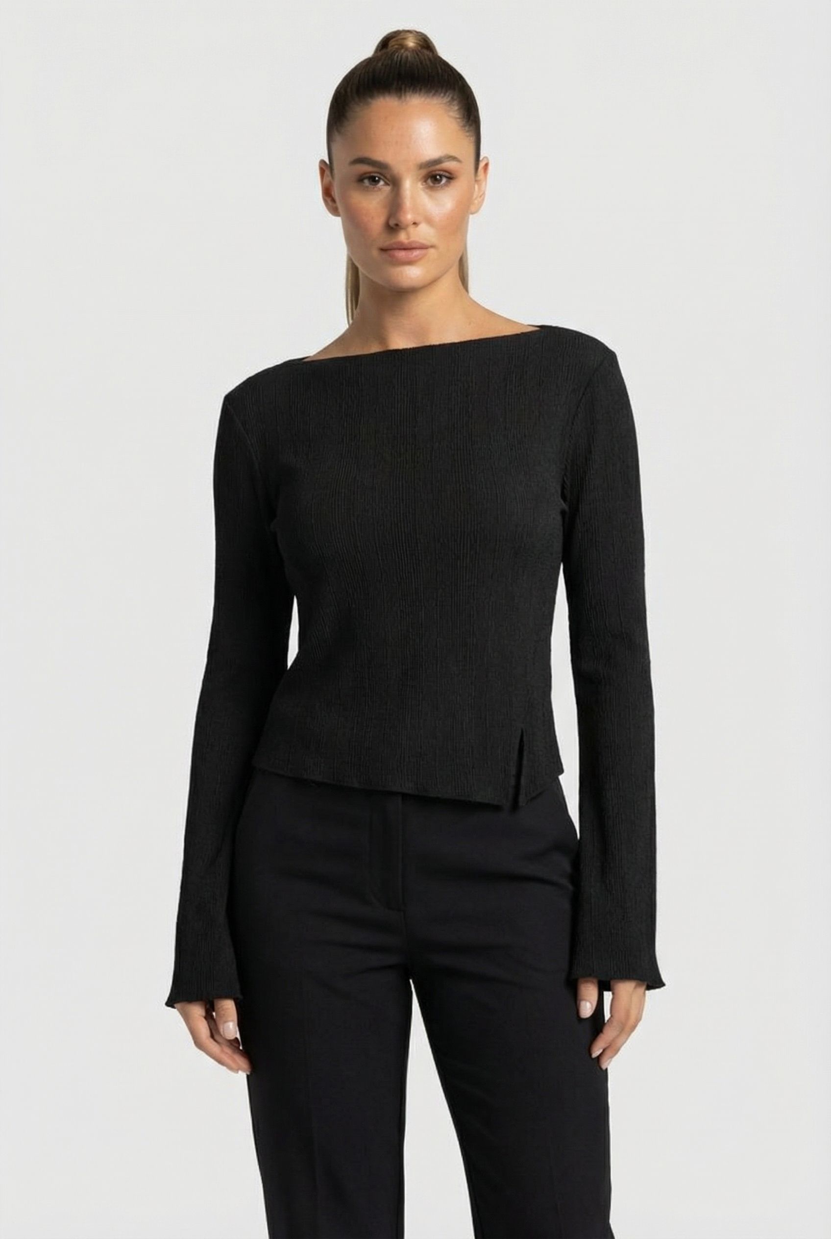 NIKKI BLOUSE BLACK 1