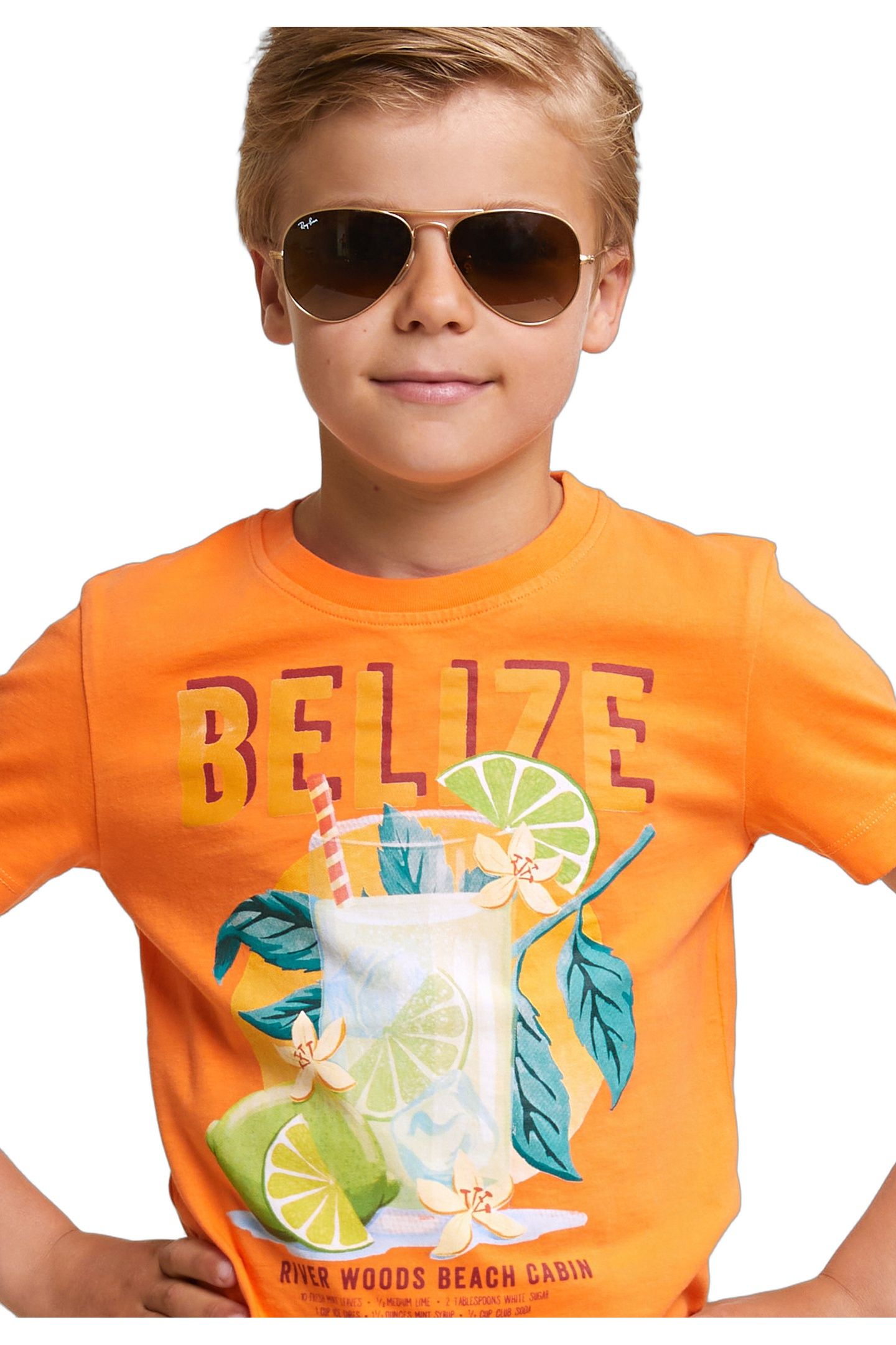 NORMAL FIT BASIC T-SHIRT SHORT SLEEVES ELECTRIC ORANGE 4