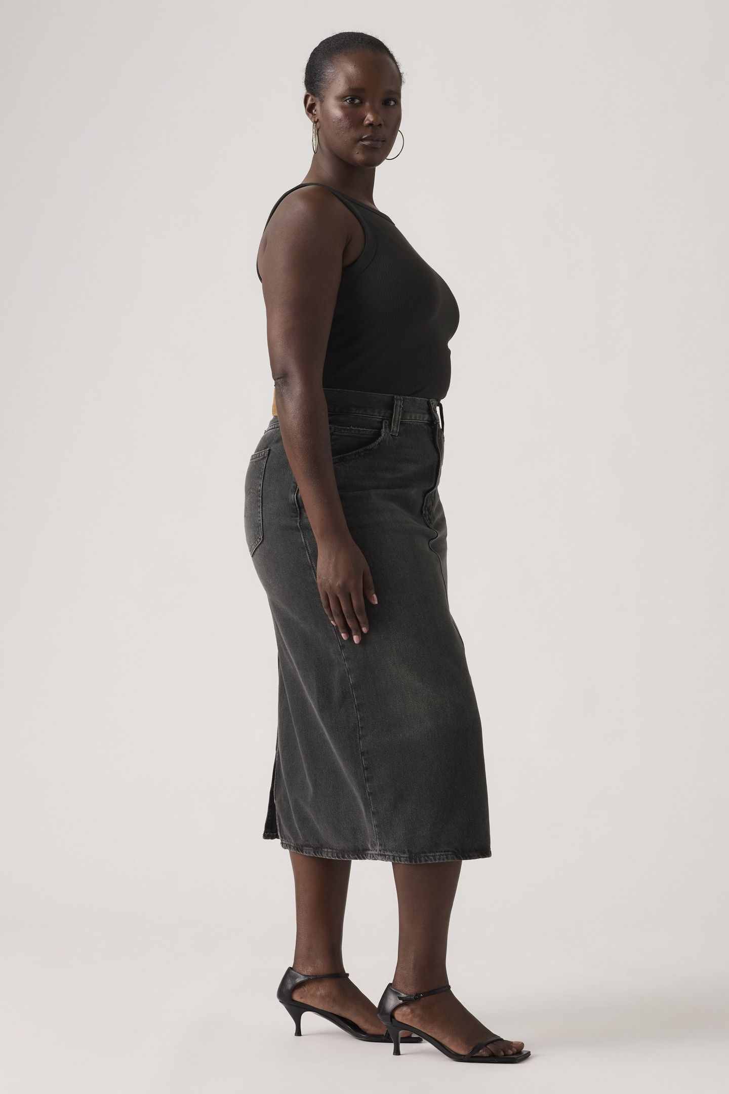 HIGH RISE BACK SLIT SKIRT 6