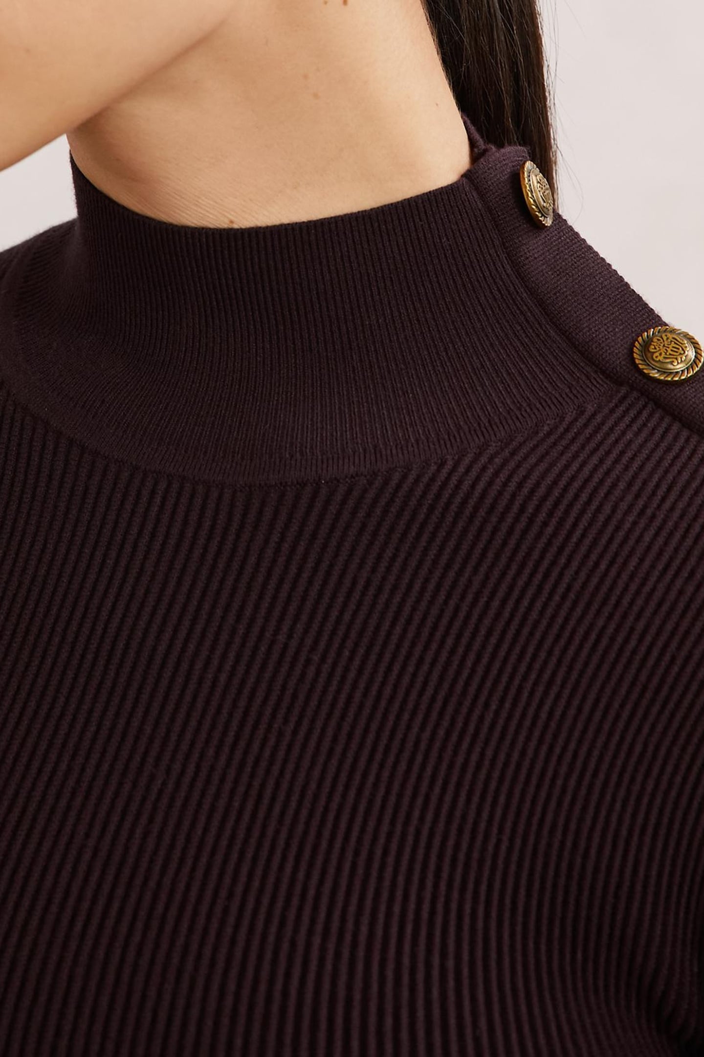 PEPLUM KNIT BURGUNDY 6