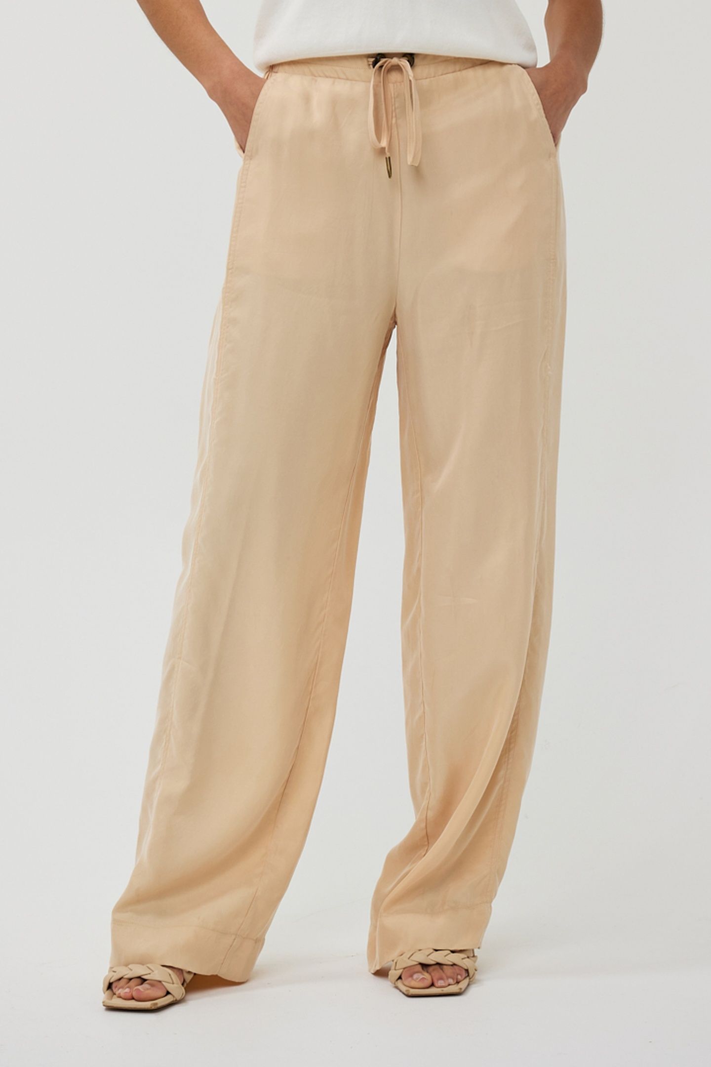 TROUSERS ELASTIC WB CUPRO SAND 2