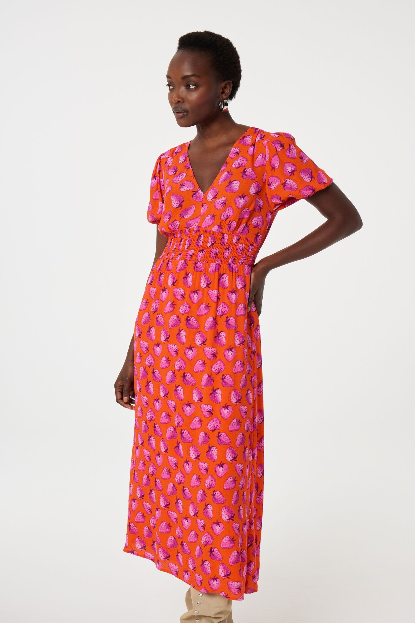 BONNA DRESS TANGERINE/PINK DREAM 2