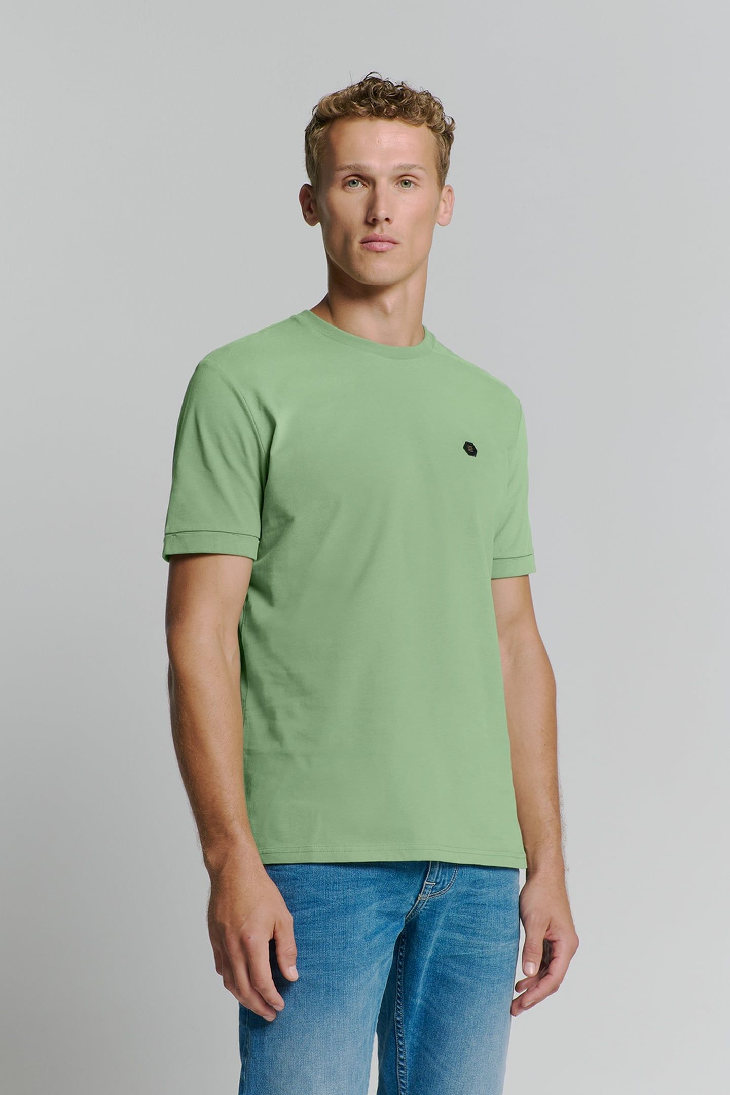 T-SHIRT CREWNECK PEACHED GREEN 1