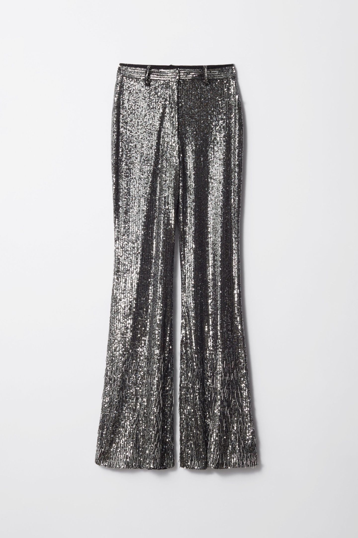 CHER SEQUIN TROUSERS GREY 3