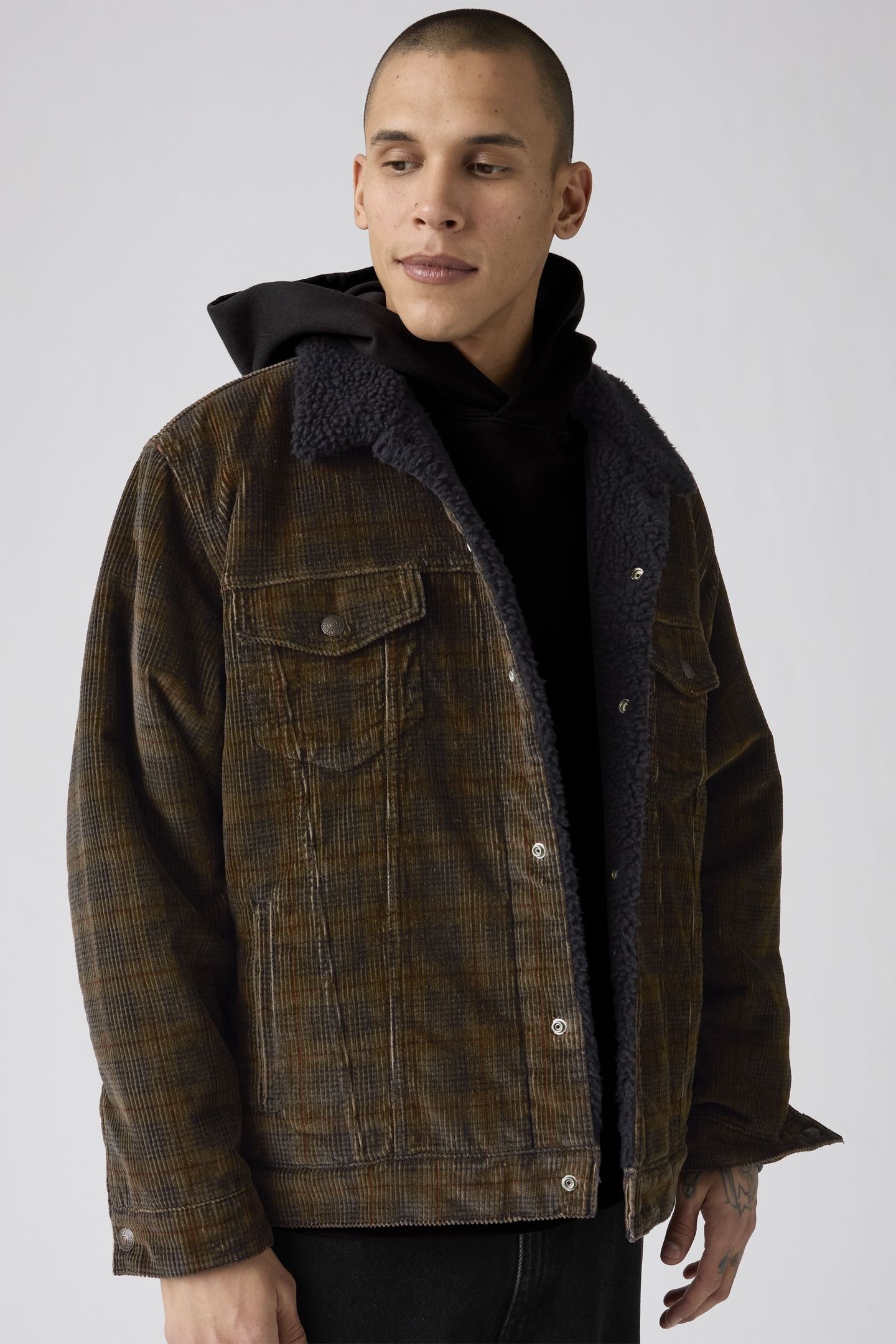 RELAXED FIT SHERPA TRUCKER JACKET 2