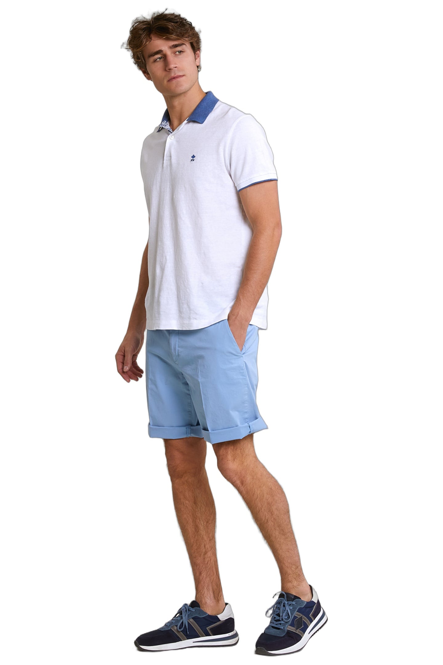FANCY COTTON STRETCH SHORT STONE 1
