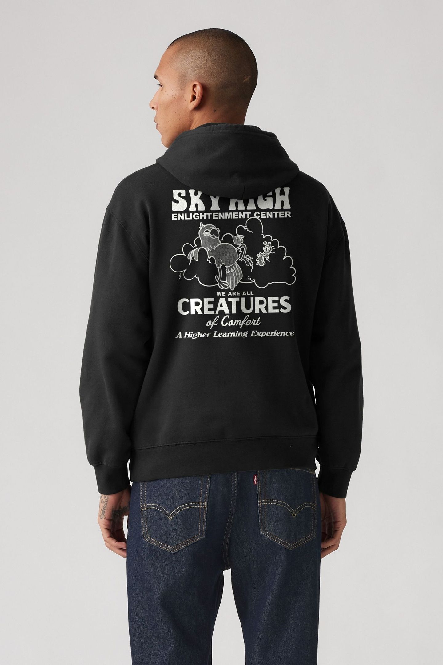 RELAXED GRAPHIC HOODIE SKY HIGH PHANTOM 3